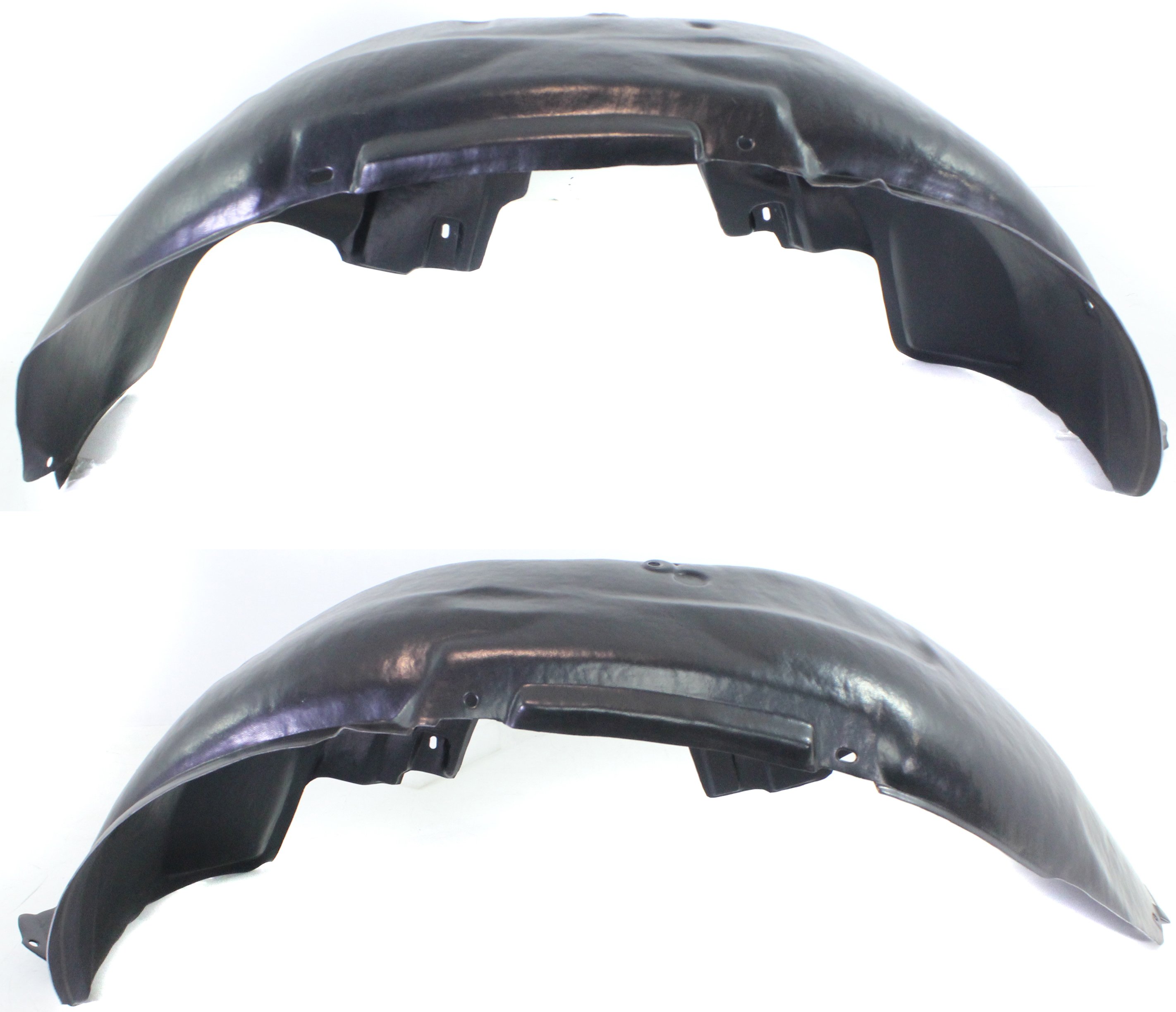 Front Fender Liner Pair/Set for 2007-2009 Kia Sorento EX Model, Right (Passenger) and Left (Driver) Side, Replacement
