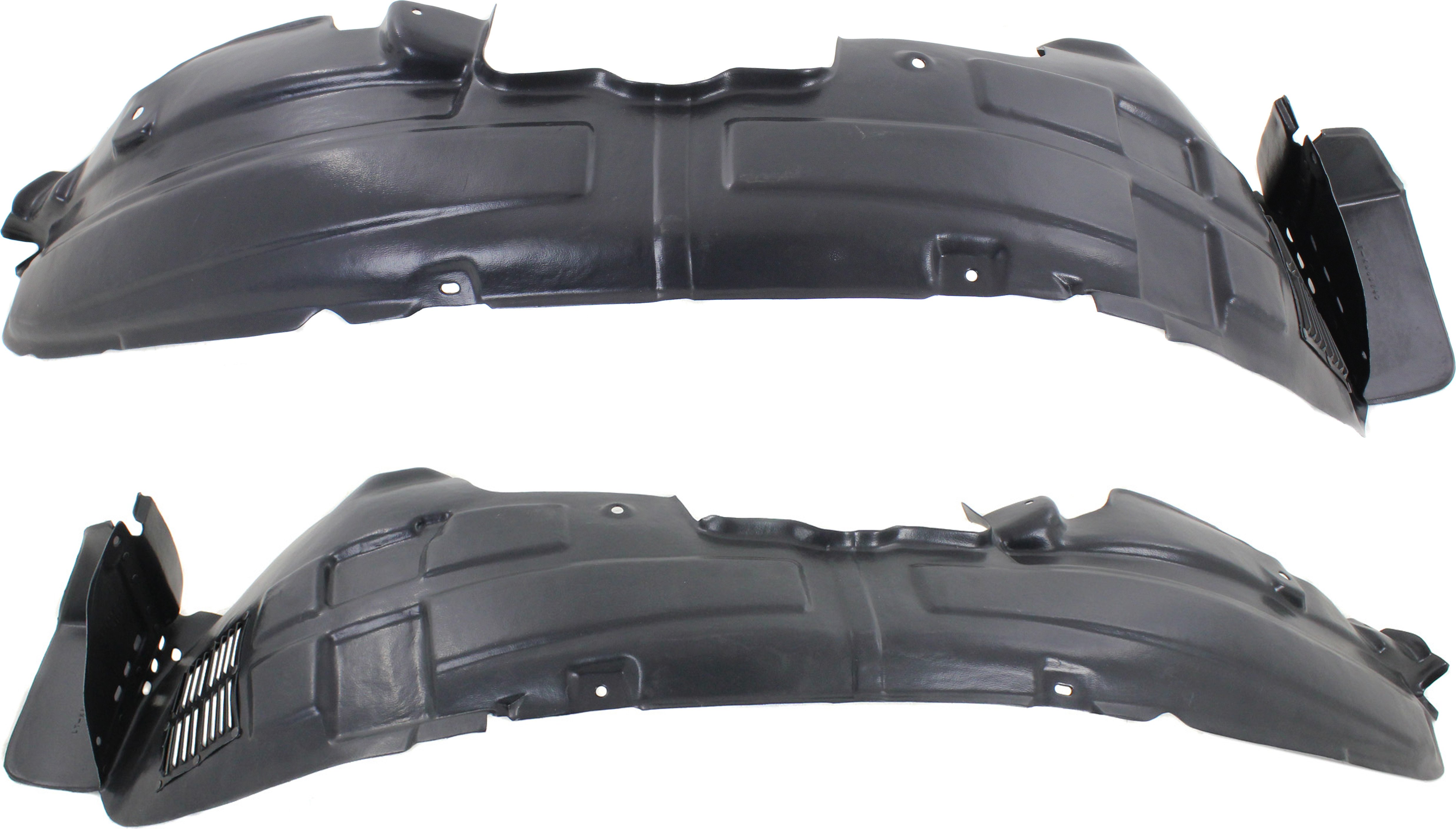 Front Fender Liner Pair/Set for 2011-2013 Kia Sorento, Right (Passenger) and Left (Driver), Excludes Sport Package - Replacement