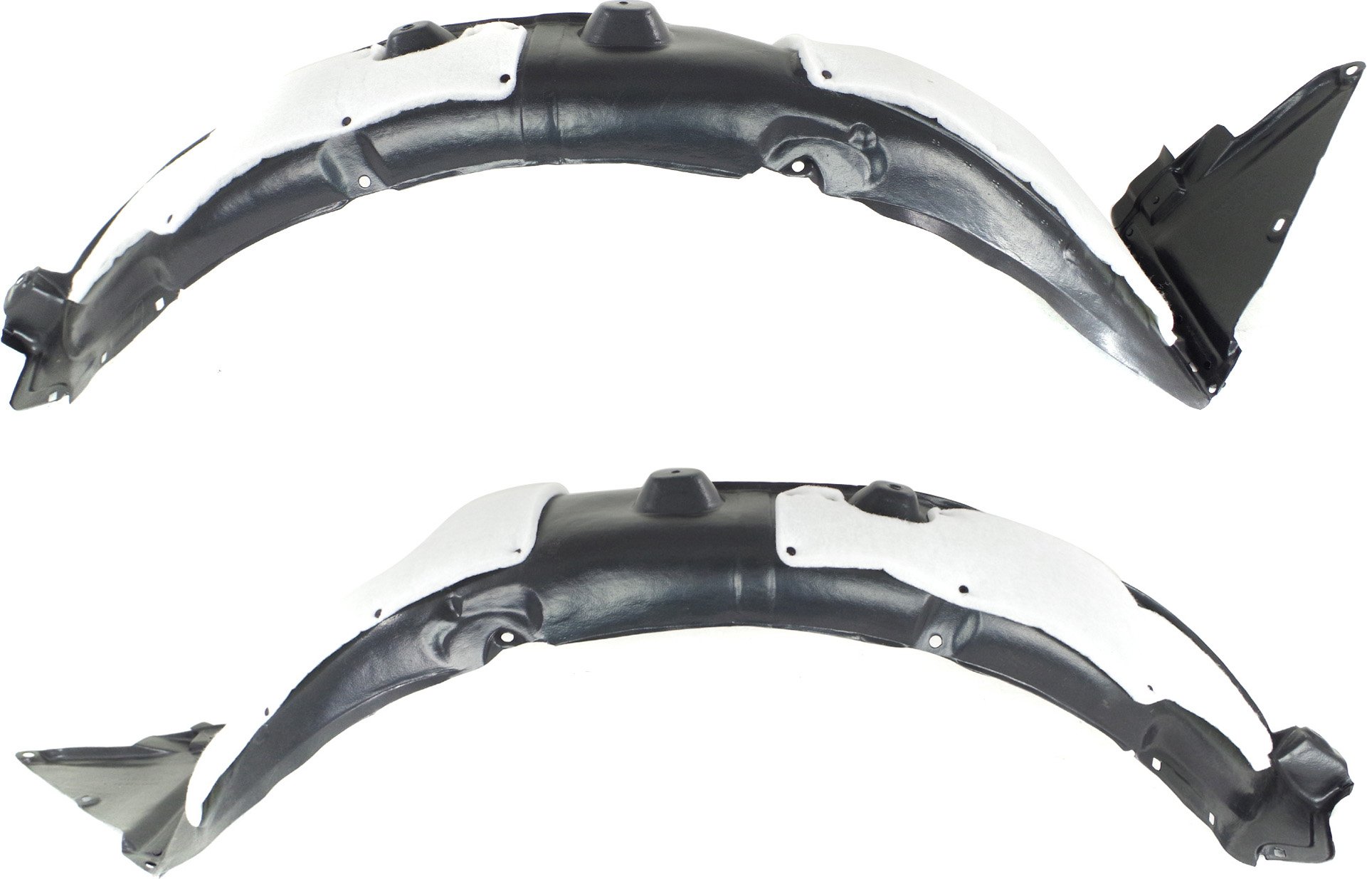 Front Fender Liner Pair/Set for 2011-2013 Optima, Right (Passenger) and Left (Driver) Side Replacement