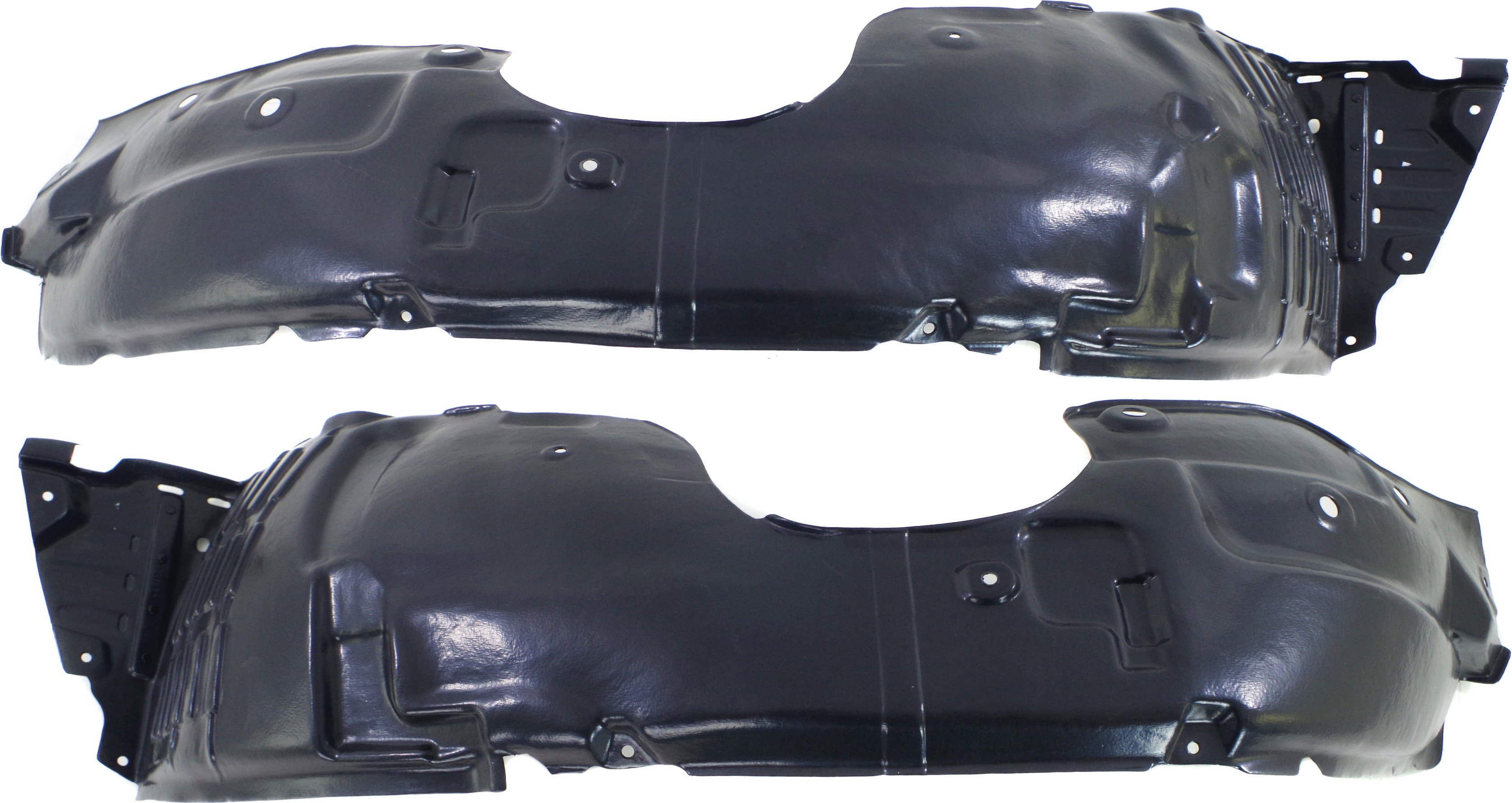 Front Fender Liner Pair/Set for 2014-2015 KIA Sorento, Right (Passenger) and Left (Driver), with Sport Package, Replacement
