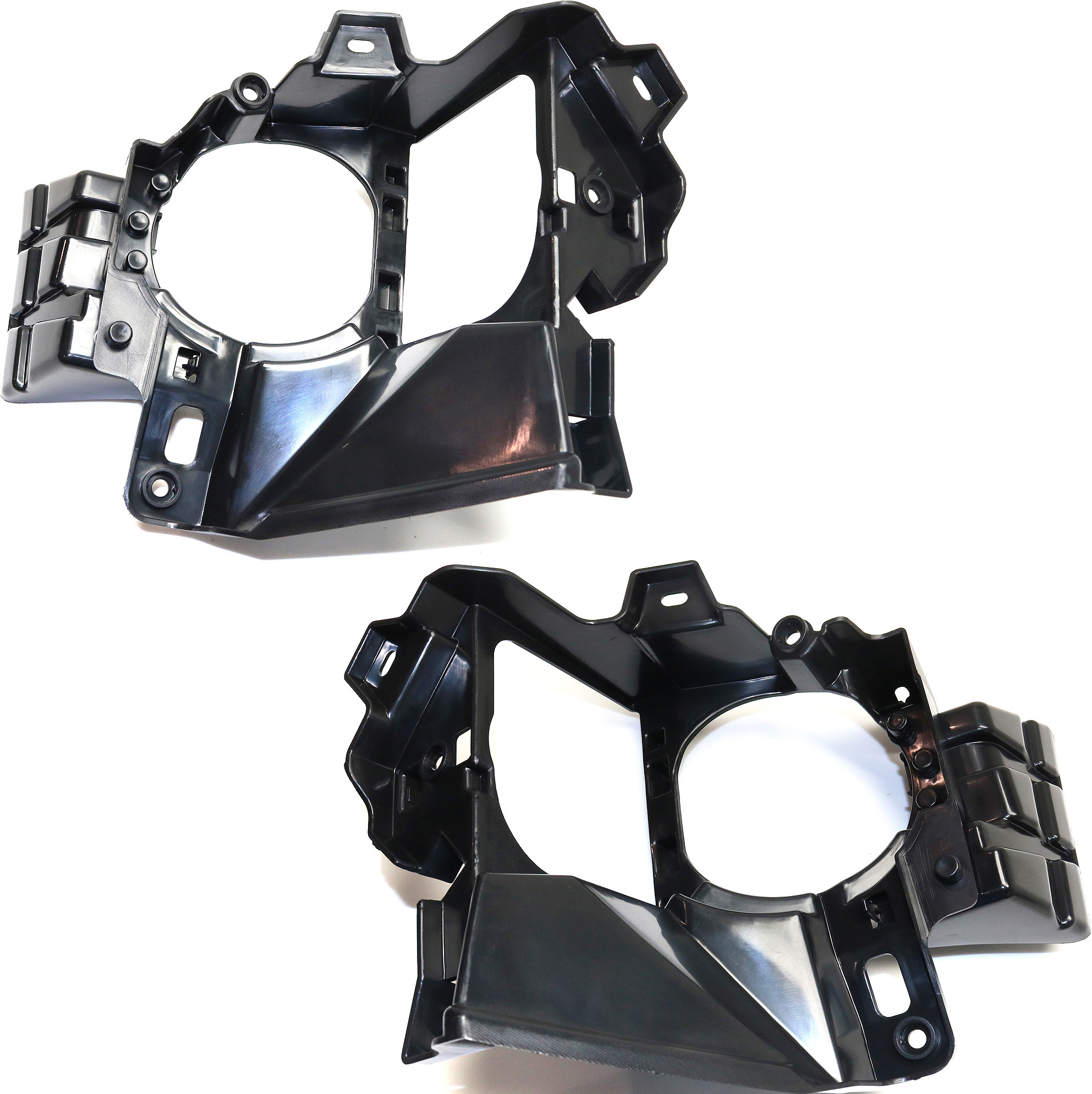 Fog Light Bracket Pair/Set for Lexus RX350/RX450h 2016-2019, Right (Passenger) and Left (Driver), Plastic Replacement