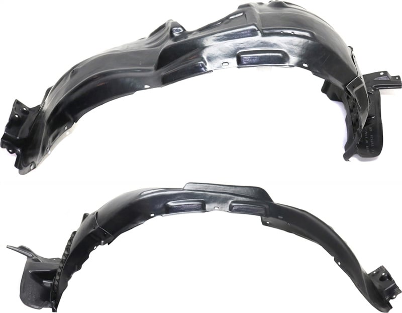 Front Fender Liner Pair/Set for Lexus RX350/RX450H 2013-2015, Right (Passenger) and Left (Driver), Excluding F Sport Package - Replacement