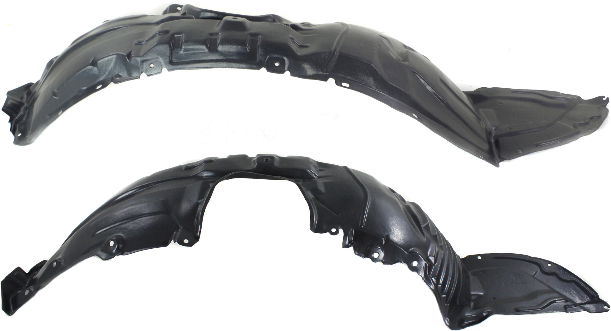 Front Fender Liner Pair/Set for Mazda 3 2010-2013, Right (Passenger) and Left (Driver), 2.5L Engine, Replacement