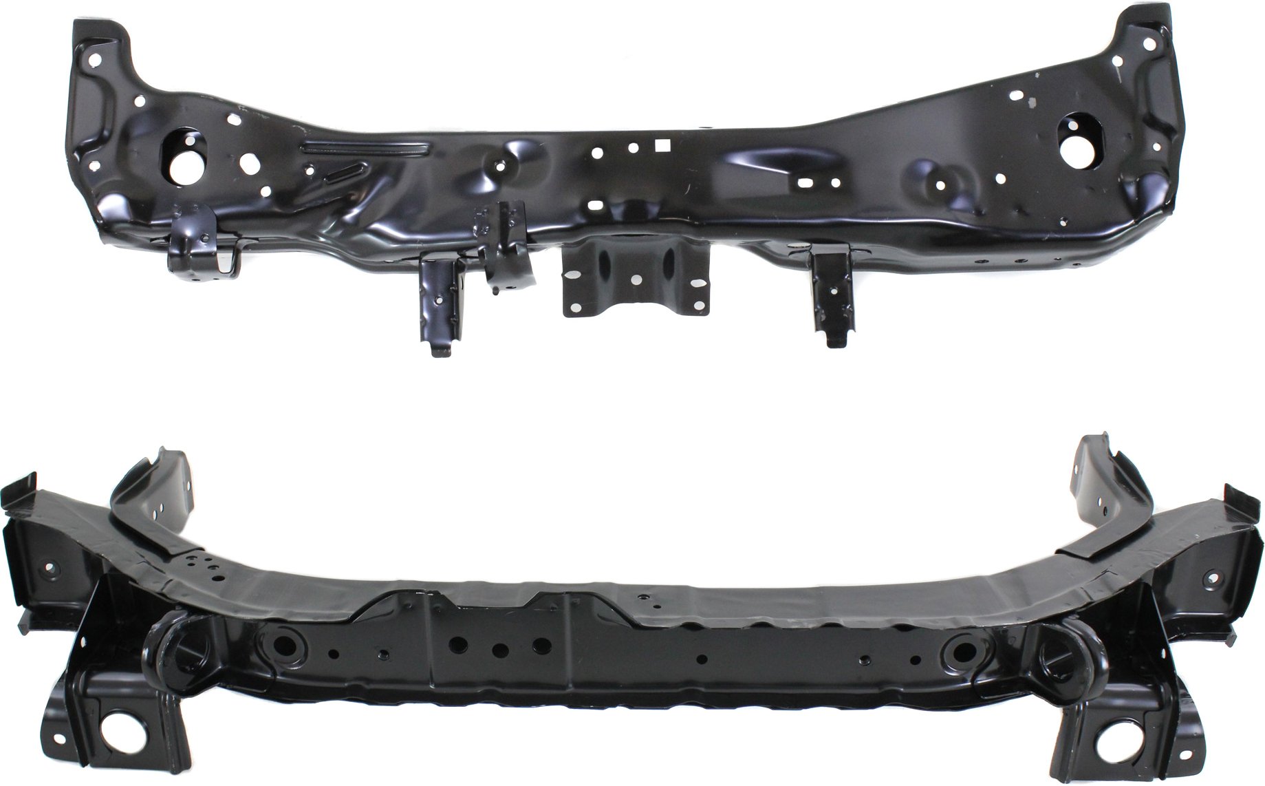 Radiator Support for Mitsubishi Lancer 2008-2017, Set of 2, Upper and Lower Tie Bar, with Turbo, for Evolution/Ralliart Models, Replacement Set