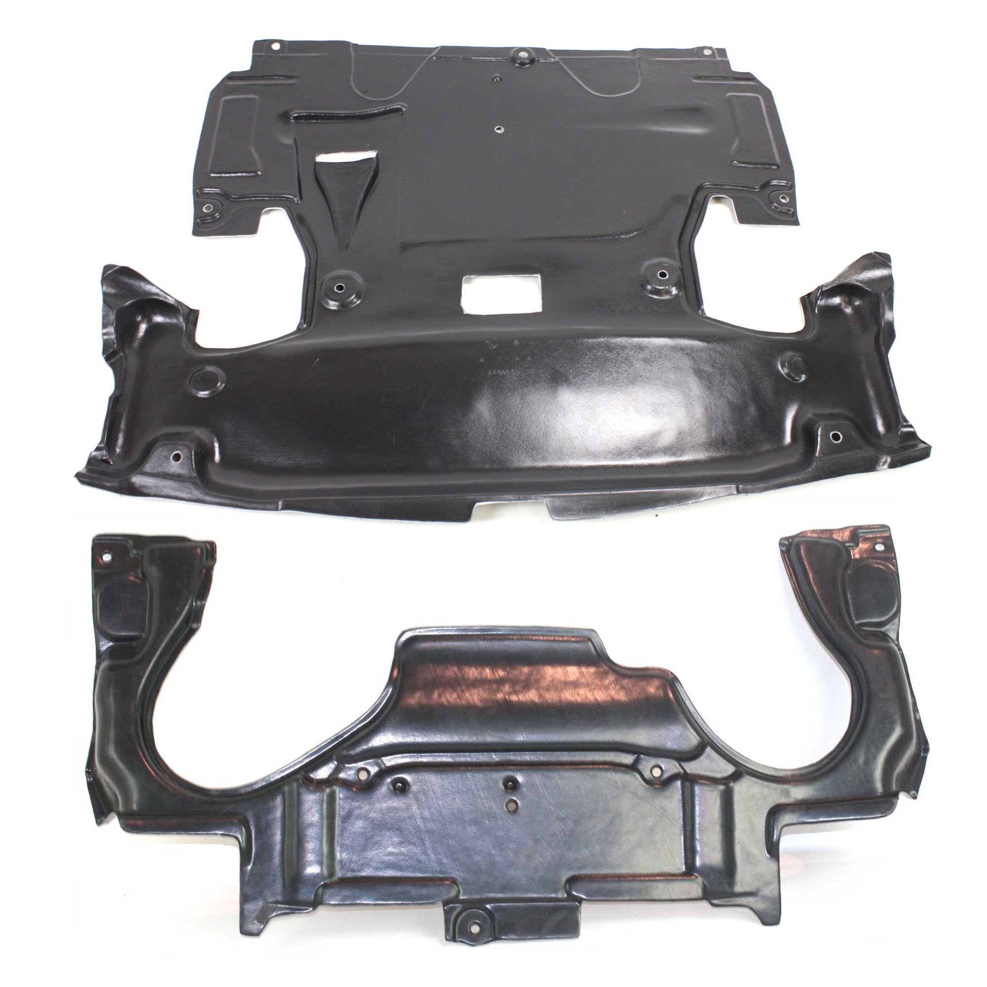 Engine Splash Shield Set for 2003-2007 Mercedes-Benz C-Class, Front and Rear Under Cover, AWD (All-Wheel Drive), Fits (203) Chassis - Replacement