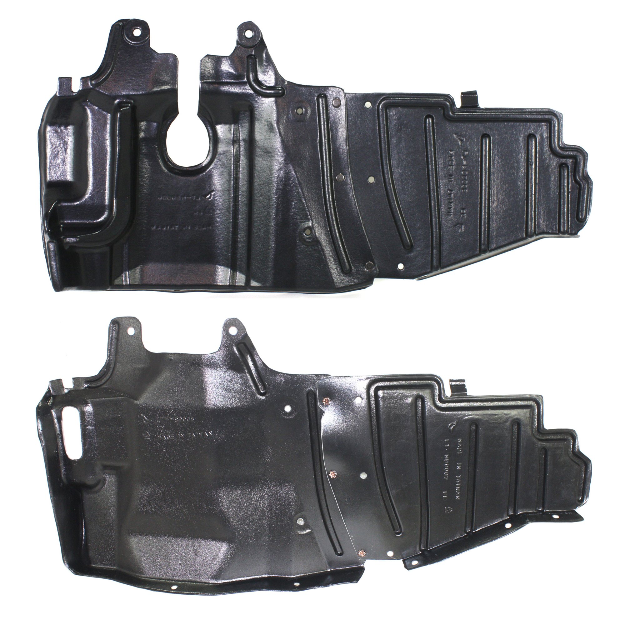 Engine Splash Shield Pair/Set for Mitsubishi Lancer 2002-2007, Right (Passenger) and Left (Driver) Under Cover Replacement