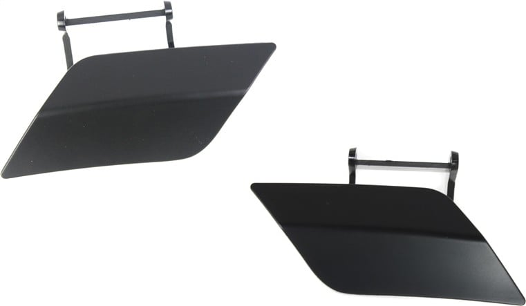 Headlight Washer Cover Pair/Set for Mercedes-Benz C-Class 2008-2011, Right (Passenger) and Left (Driver), Paint to Match, Excludes C63 Model, Replacement