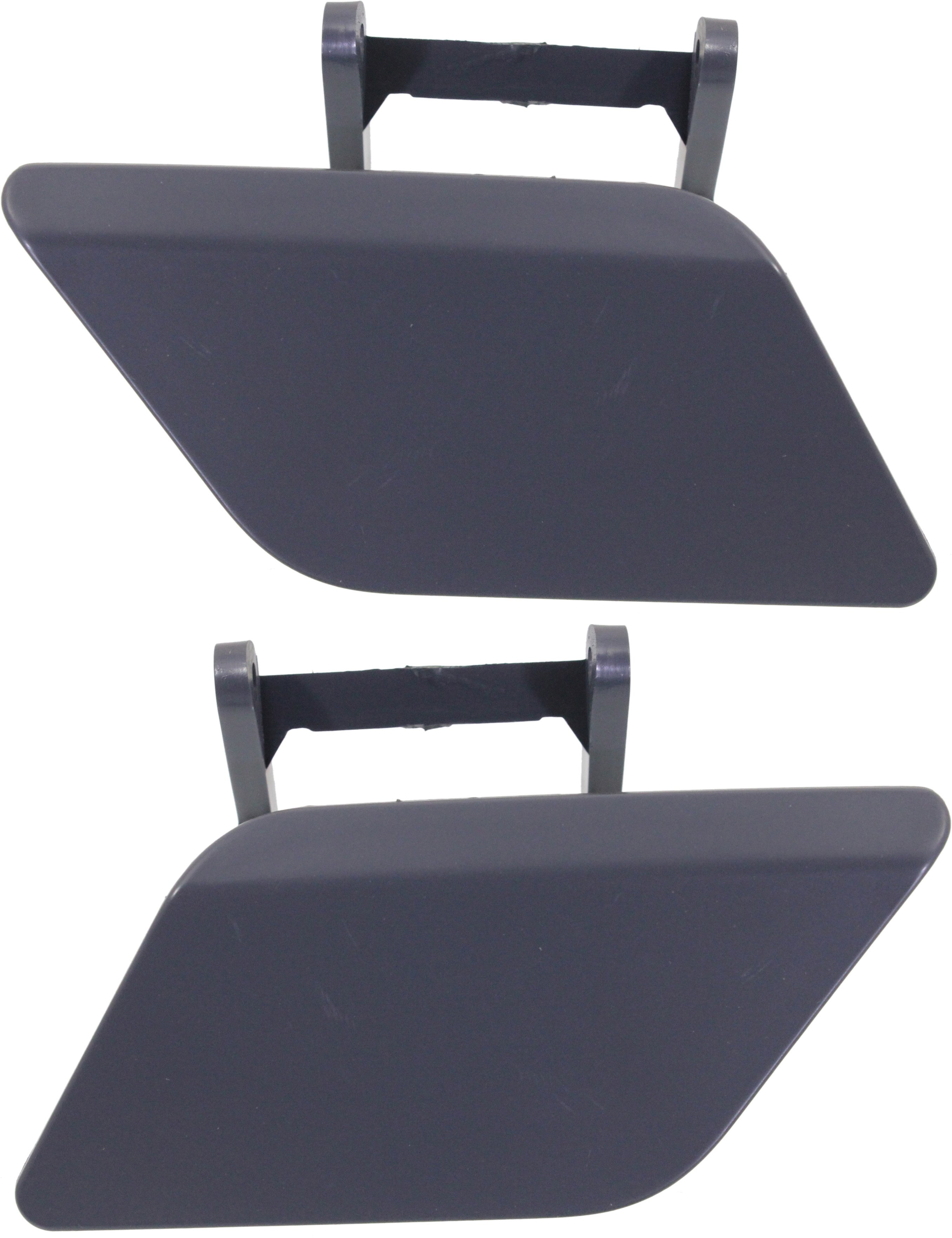 Headlight Washer Cover Pair/Set for Mercedes-Benz C-Class Coupe/Sedan 2012-2015, Right (Passenger) and Left (Driver), Primed (Ready to Paint), Excludes C63 Model, Replacement
