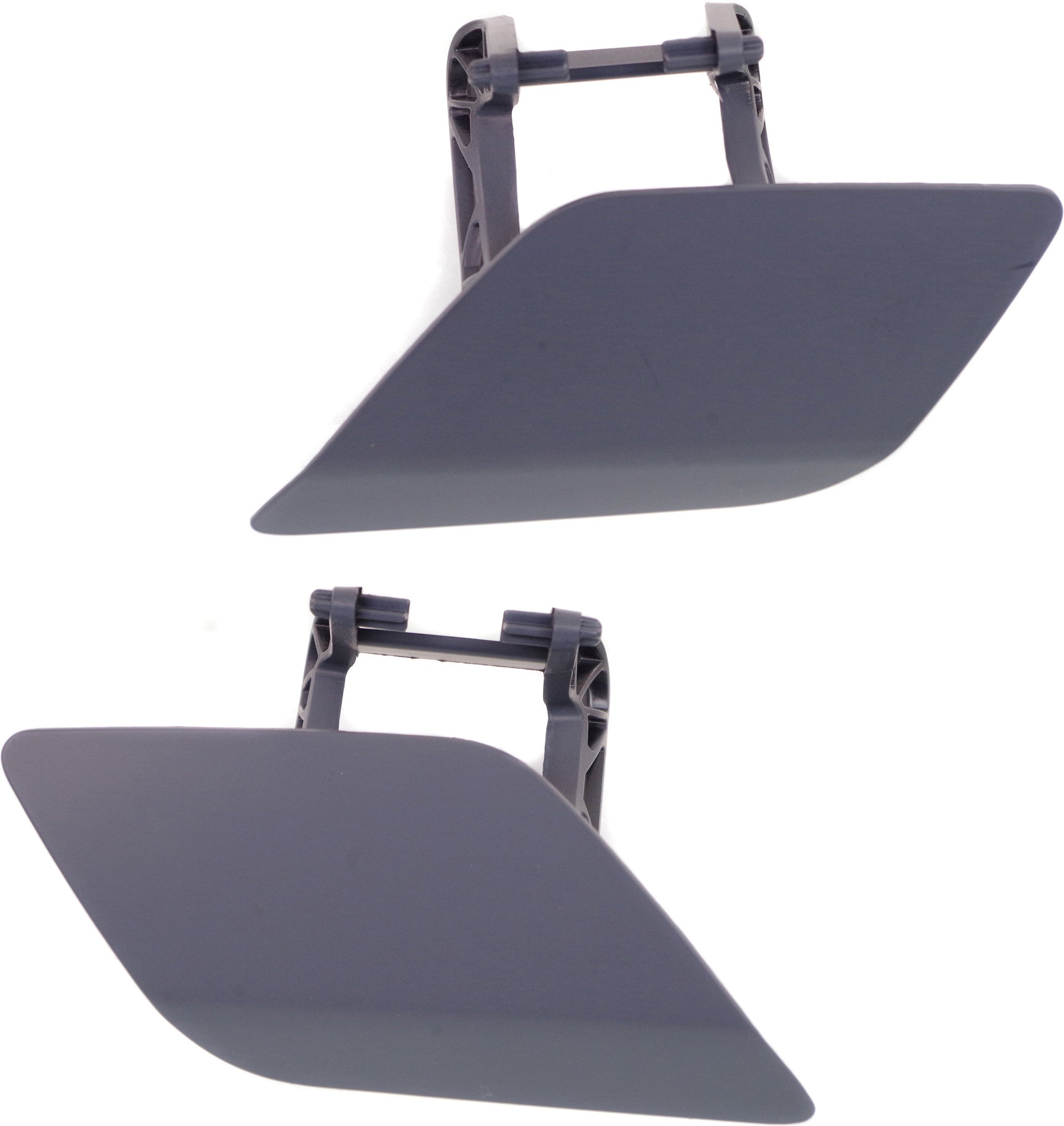 Headlight Washer Cover Pair/Set for Mercedes-Benz E-Class 2010-2013, Primed (Ready to Paint), Convertible/Coupe, Right (Passenger) & Left (Driver), Replacement