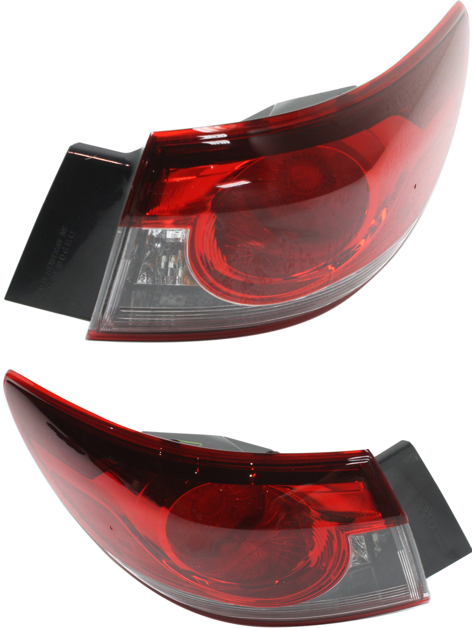 Tail Light Assembly for 2014-2017 Mazda 6, Outer, Halogen, Right (Passenger) and Left (Driver), Replacement Pair/Set