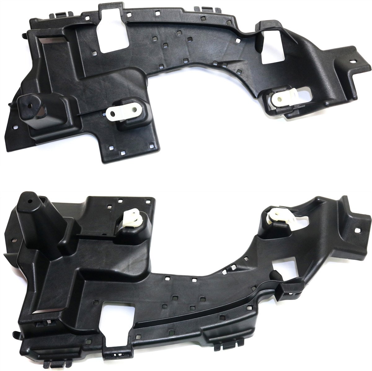 Rear Bumper Bracket Pair/Set for Mercedes-Benz C-Class 2015-2018, Right (Passenger) and Left (Driver), Cover, Plastic, with AMG Package, Excluding C350e/C63, Sedan, Replacement