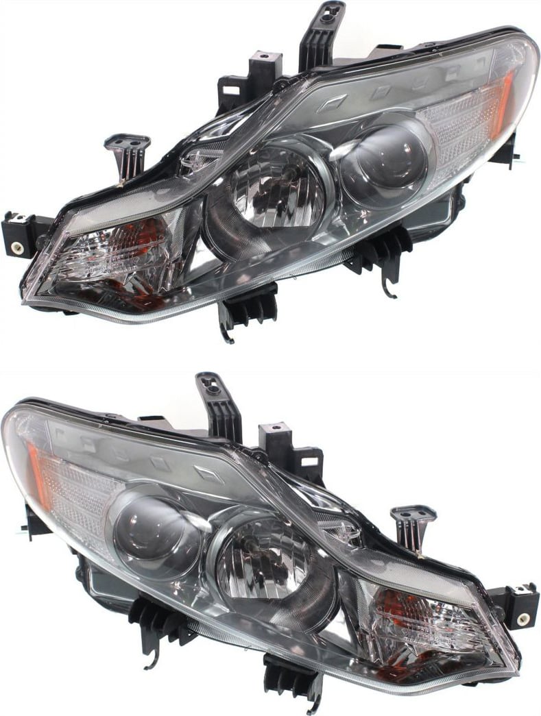 Headlight Assembly for Nissan Murano 2009-2014, Right (Passenger) and Left (Driver), Halogen, Excluding CrossCabriolet Model, Replacement Pair/Set