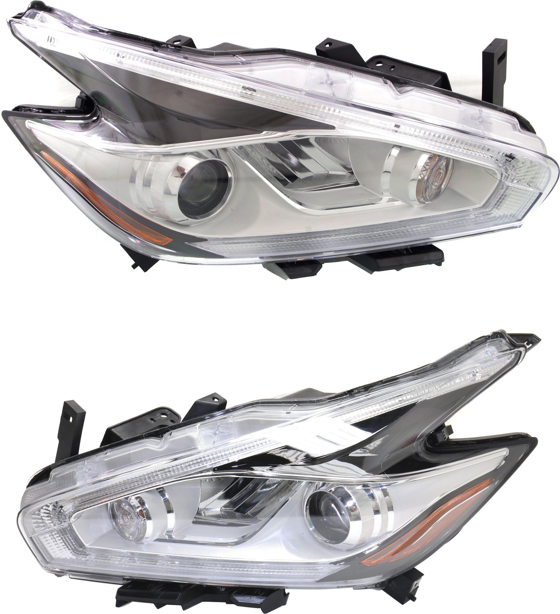 Headlight LED Assembly Pair/Set for 2015-2018 Nissan Murano with Right (Passenger) and Left (Driver) Side Light Replacement