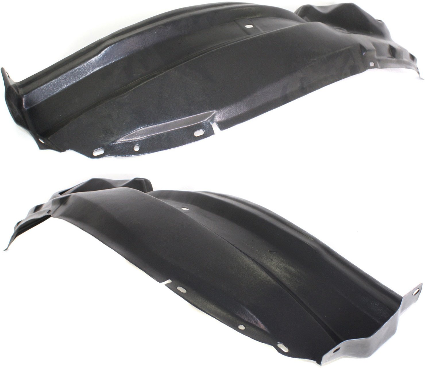 Front Fender Liner Pair/Set for Nissan Murano 2003-2007, Right (Passenger) and Left (Driver), Rear Section Replacement