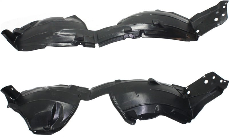 Front Fender Liner Pair/Set for Nissan Sentra 2010-2012, Suitable for Base, S, SL Models, Right (Passenger) and Left (Driver) Replacement