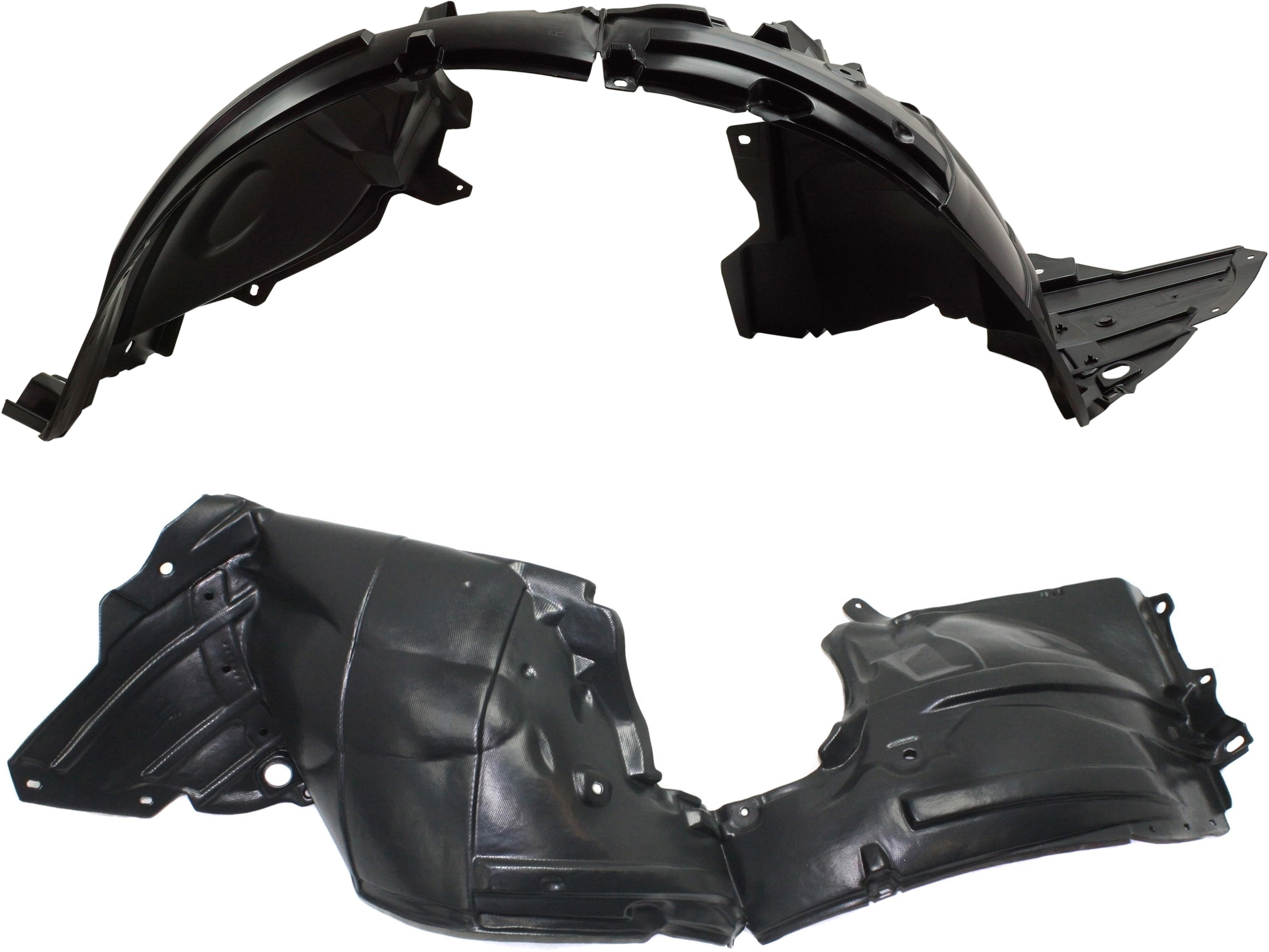 Front Fender Liner Pair/Set for Nissan Sentra 2013-2019, Right (Passenger) and Left (Driver), 1.8L Engine, Replacement
