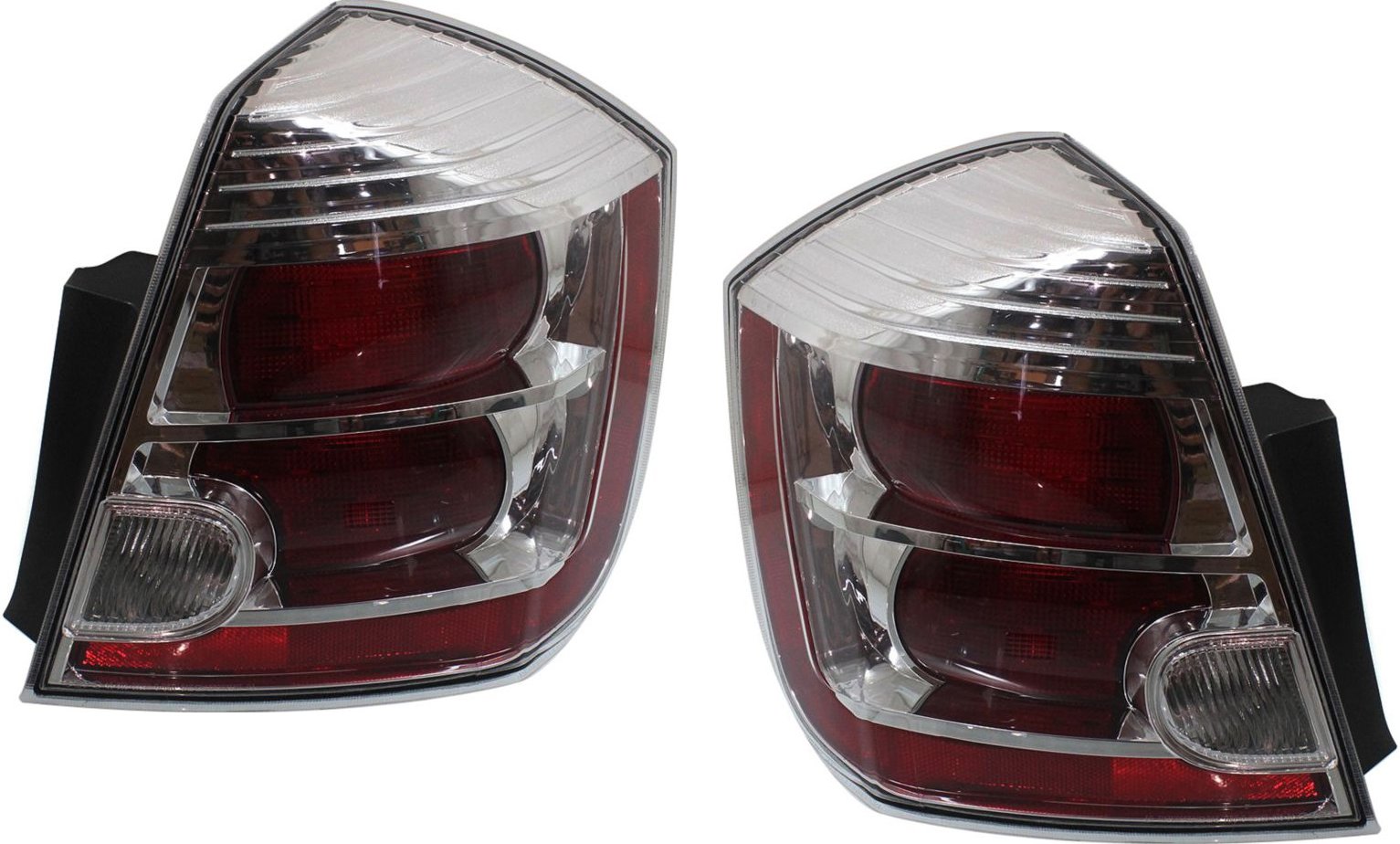 Tail Light Assembly for Sentra 2010-2012, Halogen, Pair/Set of 2, Right (Passenger) and Left (Driver), Replacement