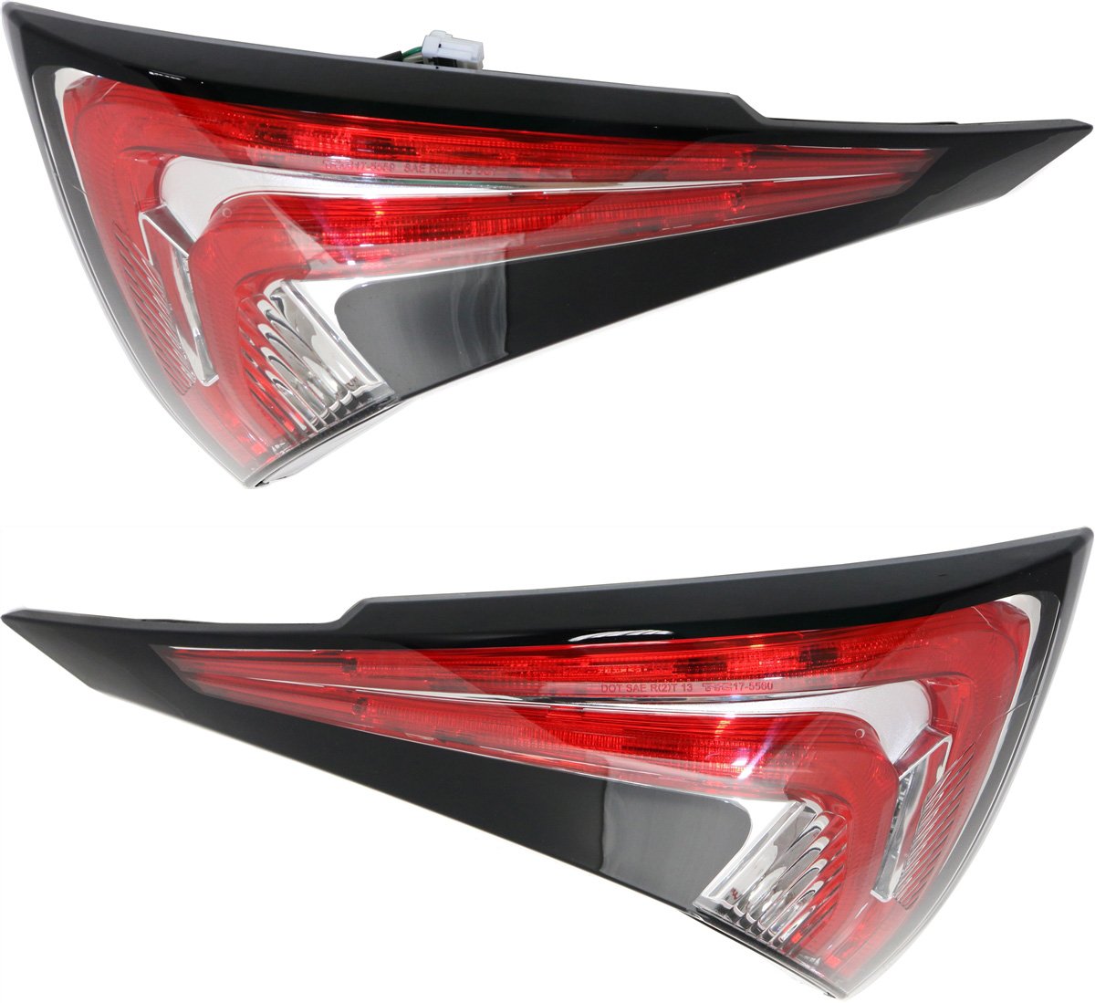 Tail Light Assembly Pair/Set for Nissan Murano 2015-2018, Inner Right (Passenger) and Left (Driver), Replacement