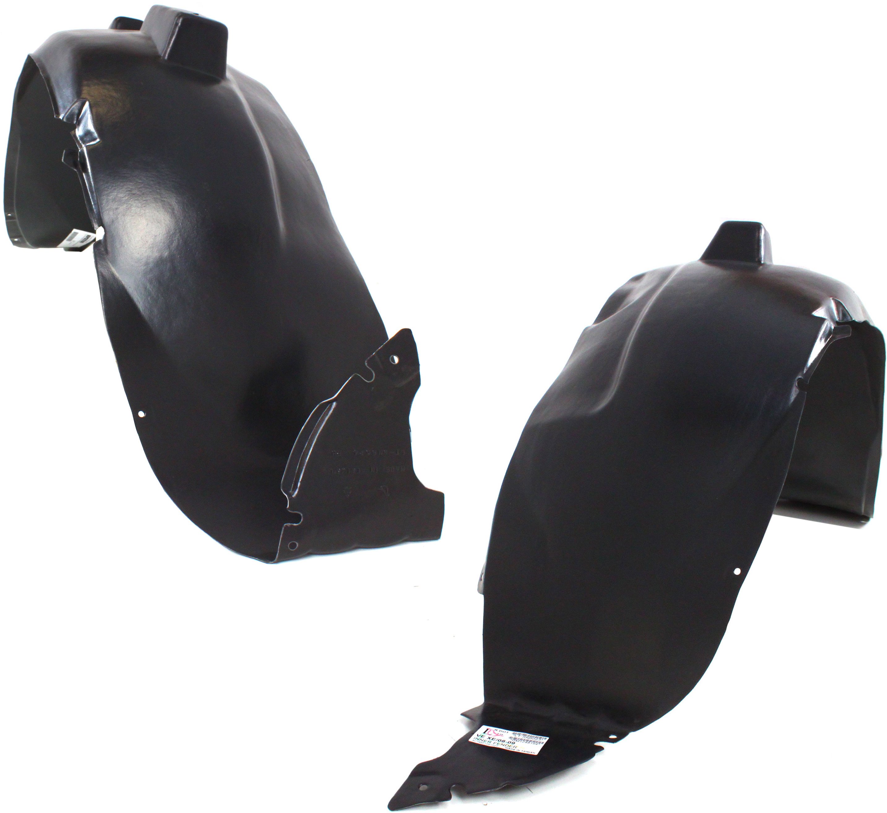 Front Fender Liner Pair/Set for Saturn VUE (2008-2010), Chevrolet Captiva Sport (2012-2015), Right (Passenger) and Left (Driver), XE/LS Model Replacement