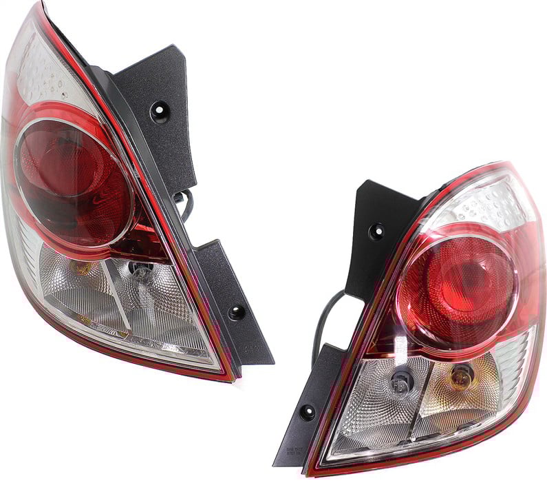 Tail Light Assembly for Saturn VUE 2008-2009, Right (Passenger) and Left (Driver), Halogen, Pair/Set of 2 Replacement