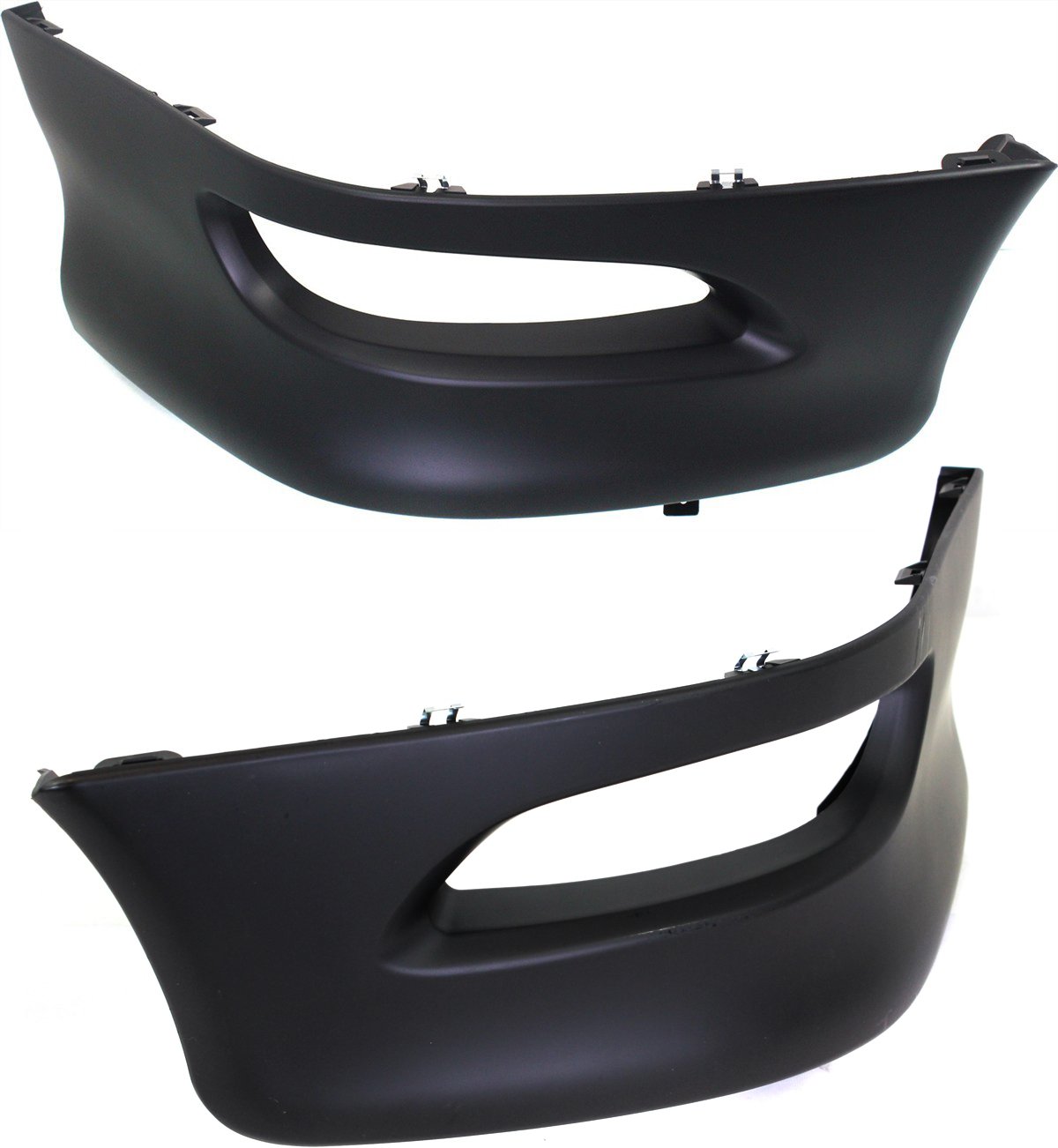 Front Lower Valance Spoiler Pair/Set for 2005-2008 Toyota Corolla, Right (Passenger) and Left (Driver) Side, Primed (Ready to Paint), Replacement