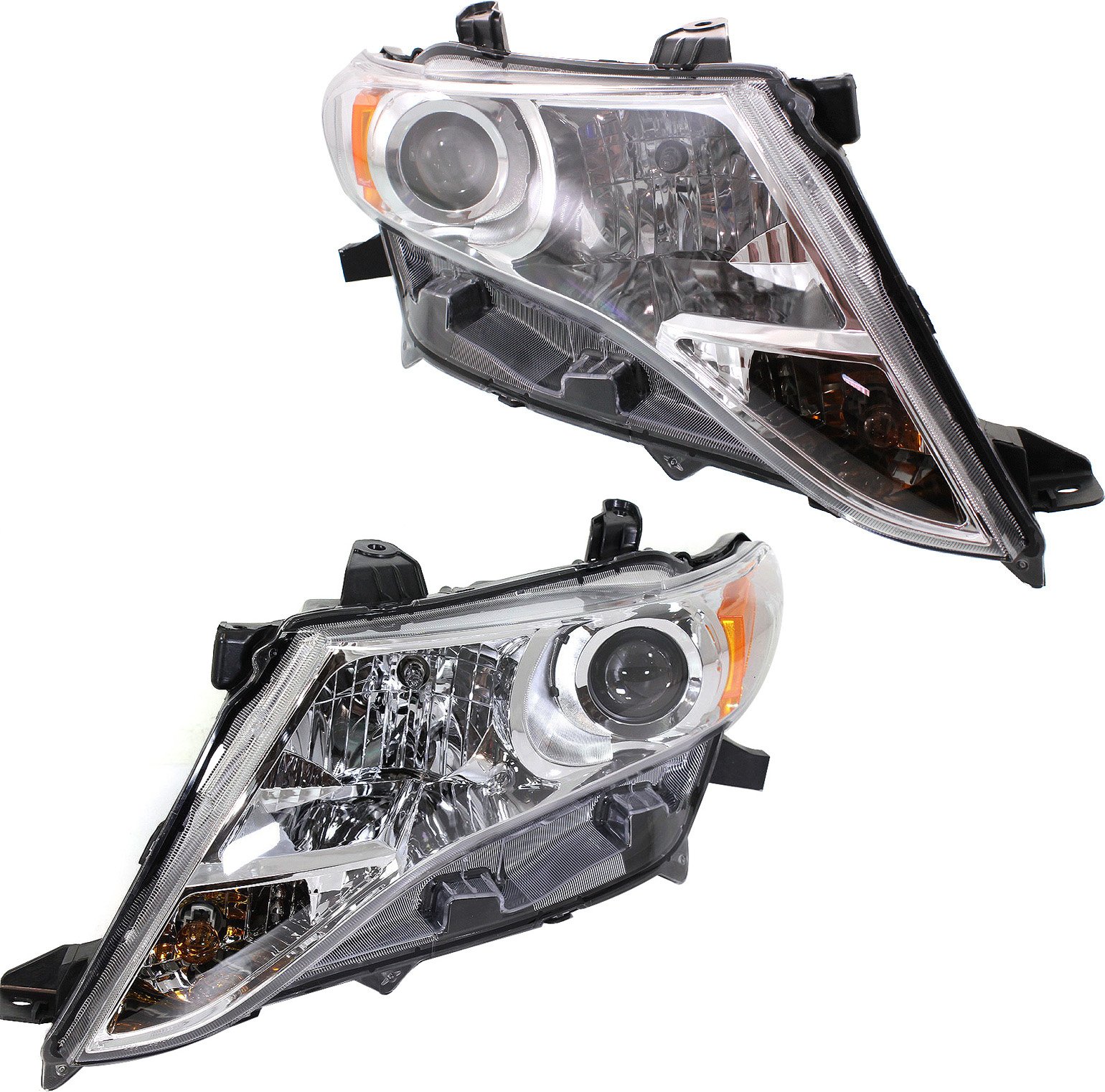 Headlight Assembly for Toyota Venza 2009-2015, Right (Passenger) and Left (Driver), Halogen, Replacement Pair/Set