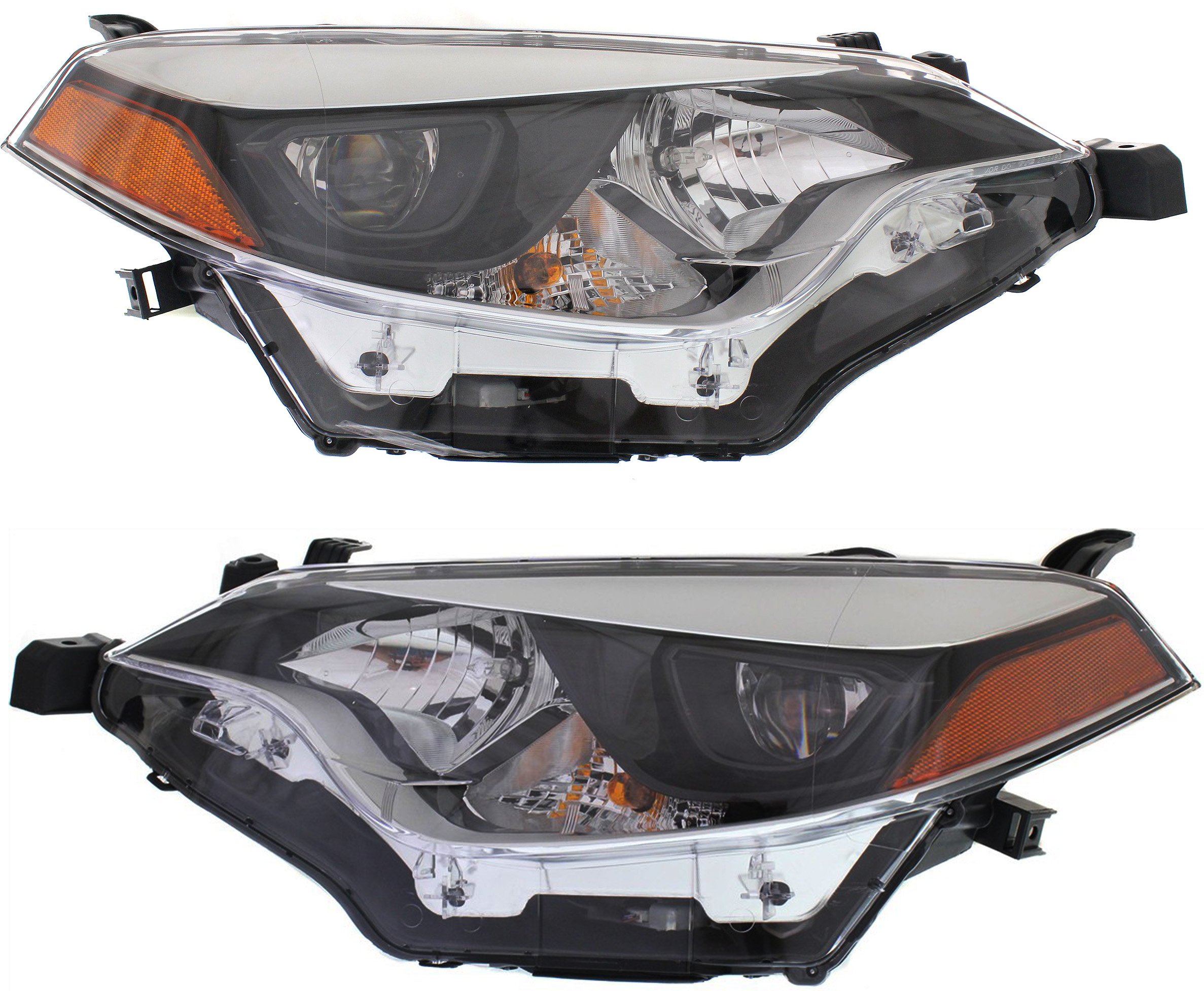 LED Headlight Assembly Pair/Set for Toyota Corolla 2014-2016, Includes Right (Passenger) and Left (Driver) Replacement Lights