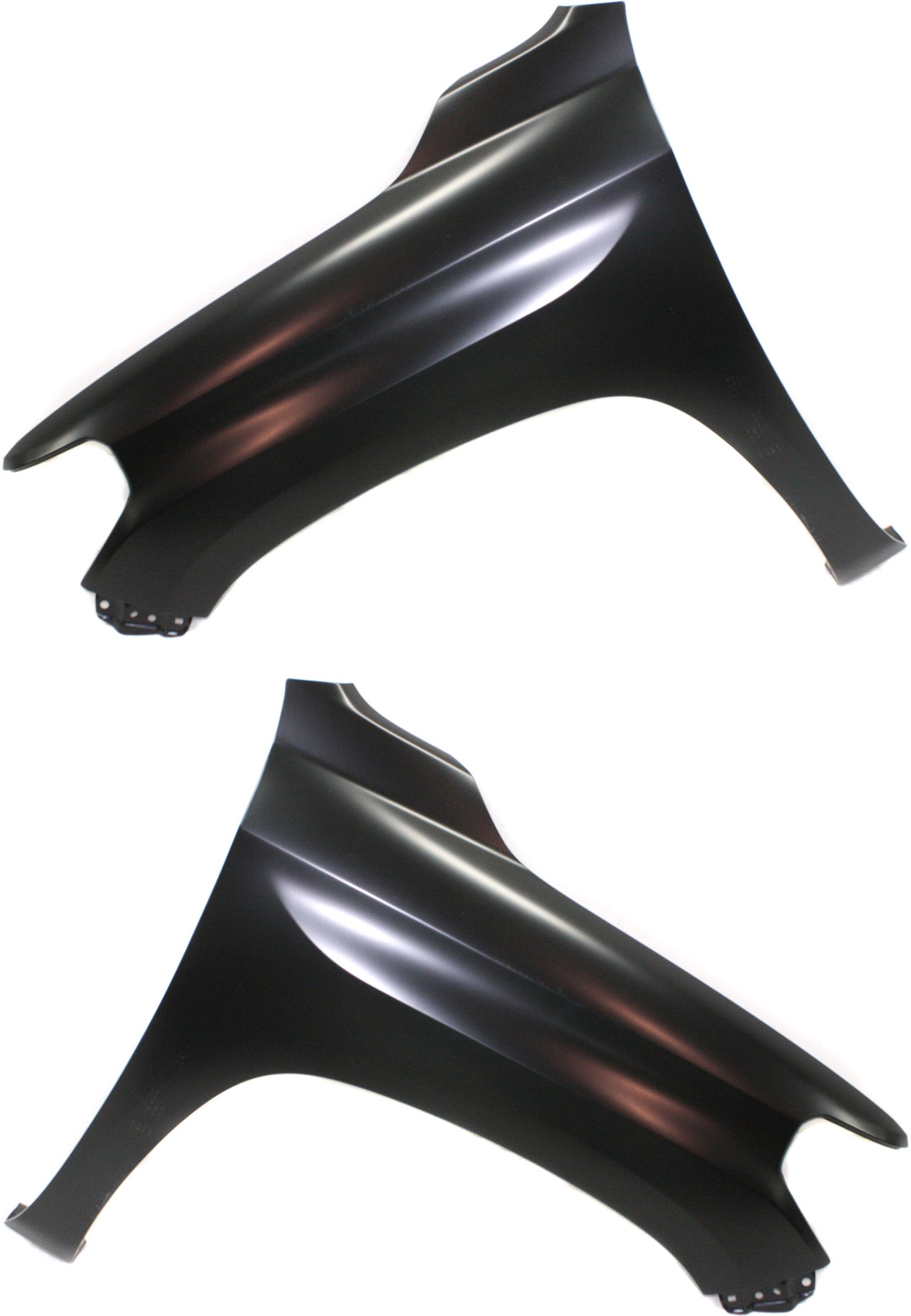 Front Fender Pair/Set for 2014-2019 Toyota Tundra, Right (Passenger) and Left (Driver), Primed (Ready to Paint), Steel, with Antenna Hole - Replacement