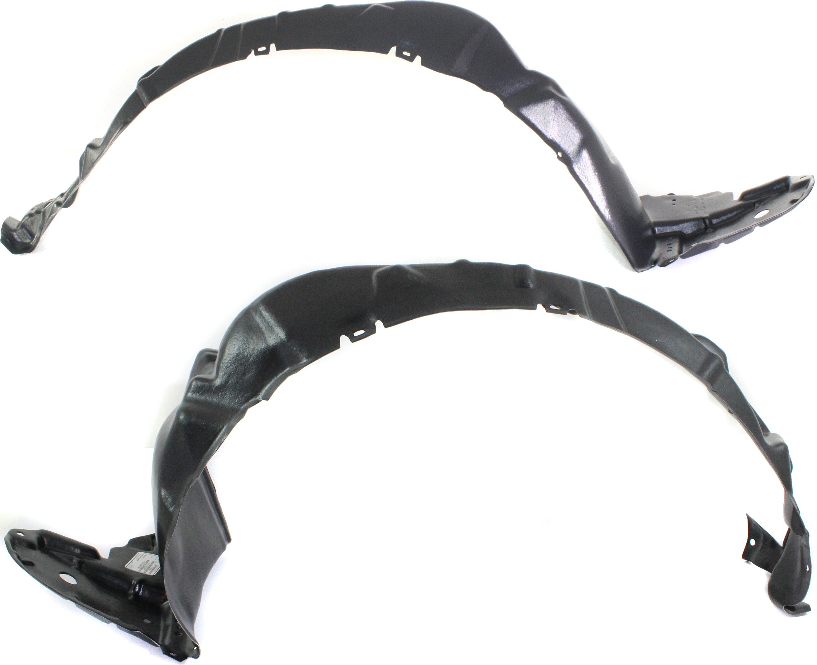 Front Fender Liner Pair/Set for 2010-2015 Toyota Prius, Right (Passenger) and Left (Driver) Side Replacement