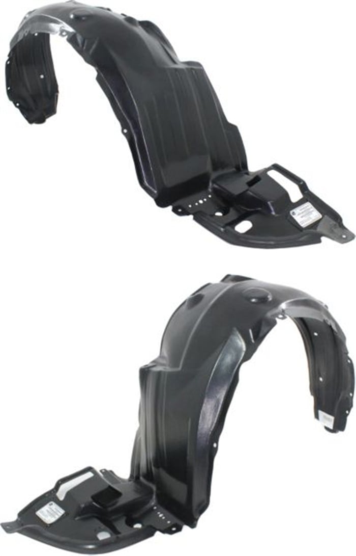 Front Fender Liner Pair/Set for Toyota Corolla 2011-2013, Includes Right (Passenger) and Left (Driver) Sides, Replacement