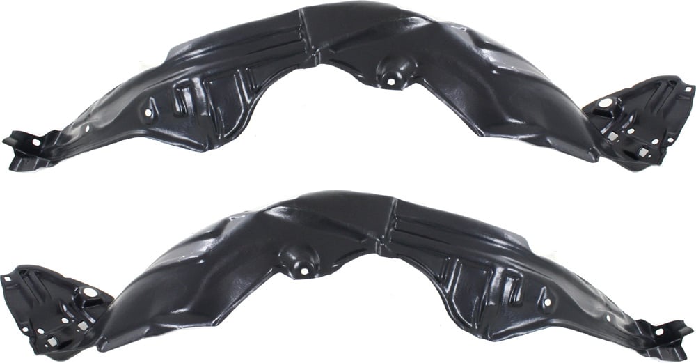 Front Fender Liner Pair/Set for 2012-2014 Toyota Prius C, Right (Passenger) and Left (Driver) Replacement