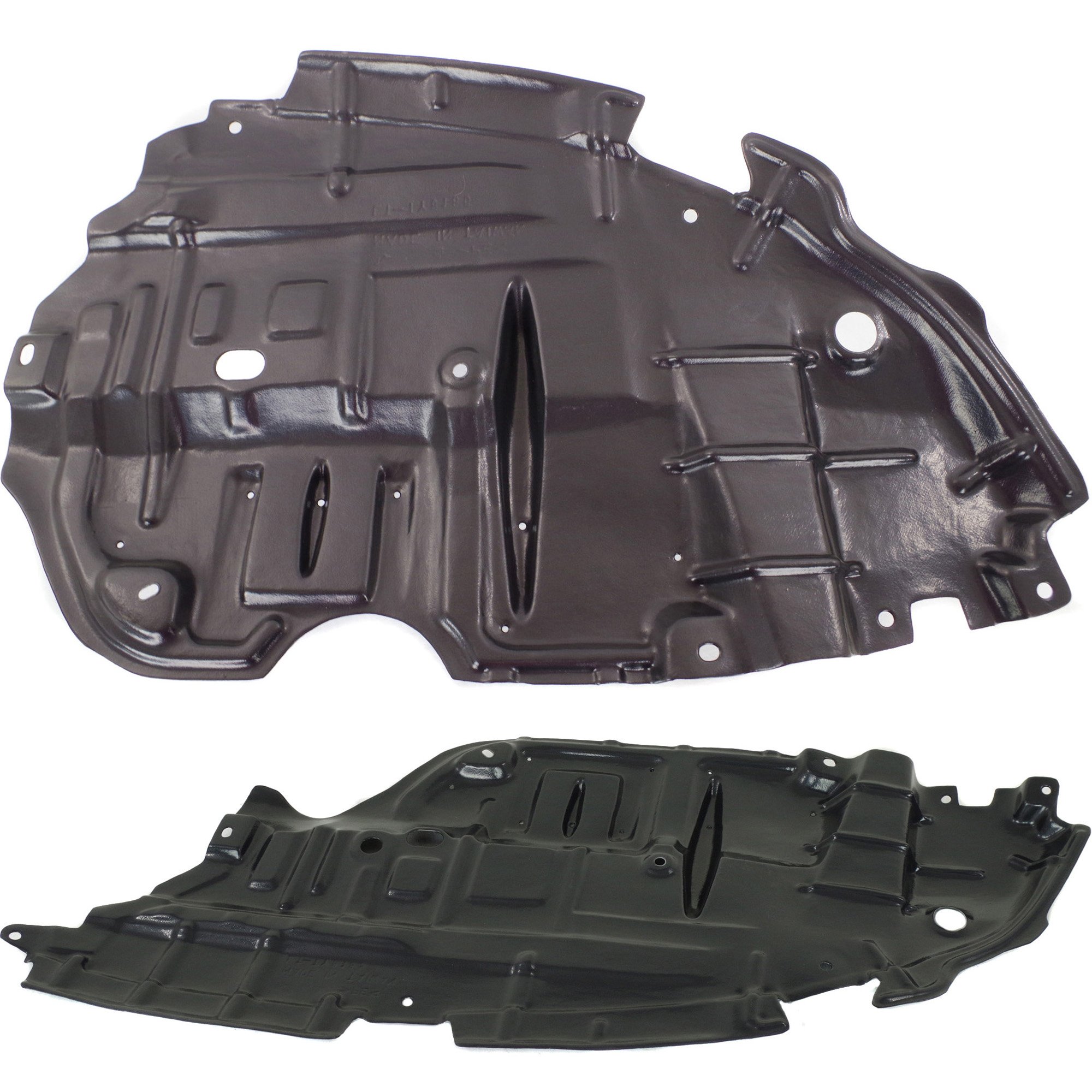 Engine Splash Shield Pair/Set for 2013-2015 Toyota Avalon, Right (Passenger) and Left (Driver) Under Cover, Replacement