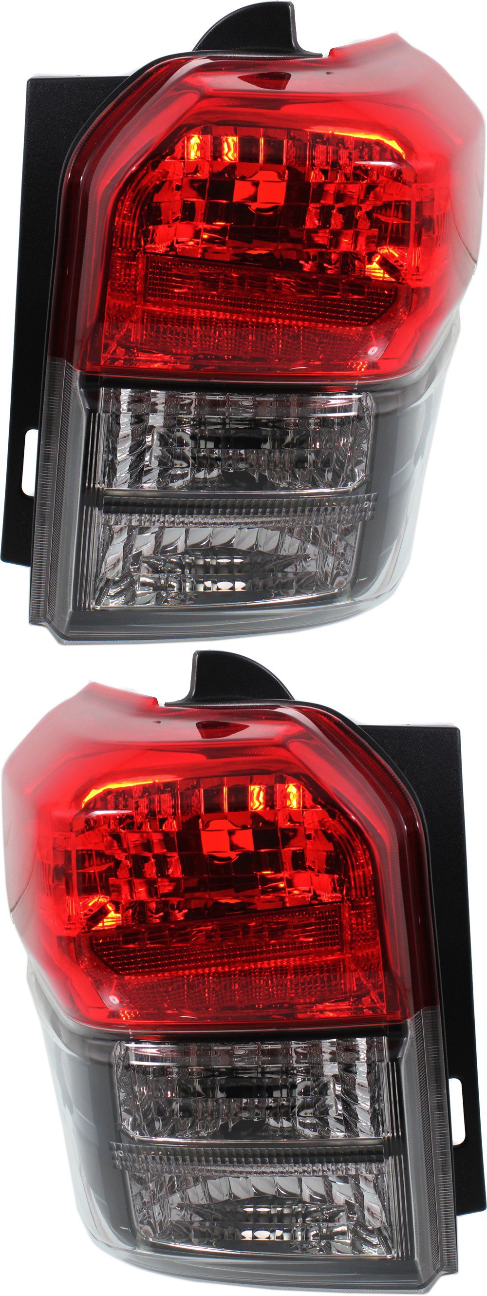 Tail Light Lens and Housing Pair/Set for Toyota 4Runner 2010-2013, Right (Passenger) and Left (Driver), Replacement