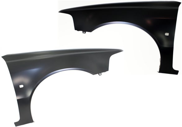 Front Fender Pair/Set for Volvo S40 2001-2004, Right (Passenger) and Left (Driver), Primed (Ready to Paint), Old Style Replacement