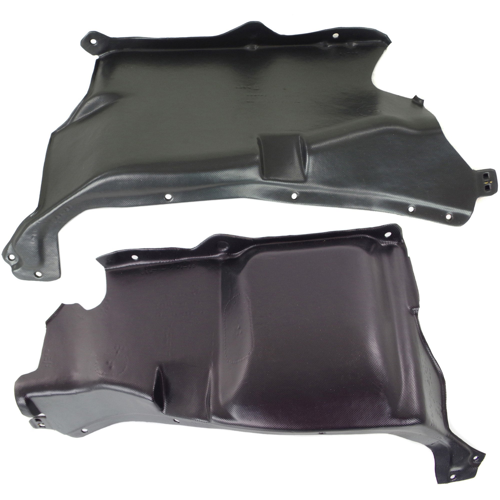 Engine Splash Shield Pair/Set for 1998-2005 Volkswagen New Beetle, Under Cover, Right (Passenger) and Left (Driver), 2.0L Engine, Hatchback Replacement