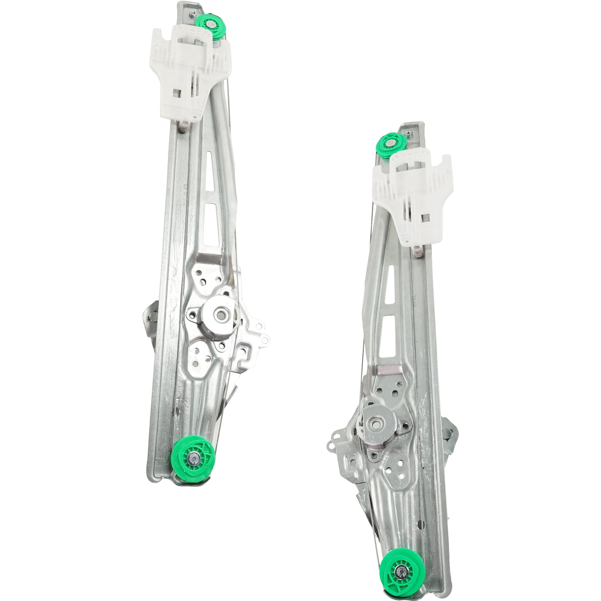 Front Window Regulator Pair/Set for Ford Explorer 2011-2019, Explorer Police 2013-2019, Right (Passenger) and Left (Driver), without Motor, Rear Fit for 2016-2019 Models Replacement