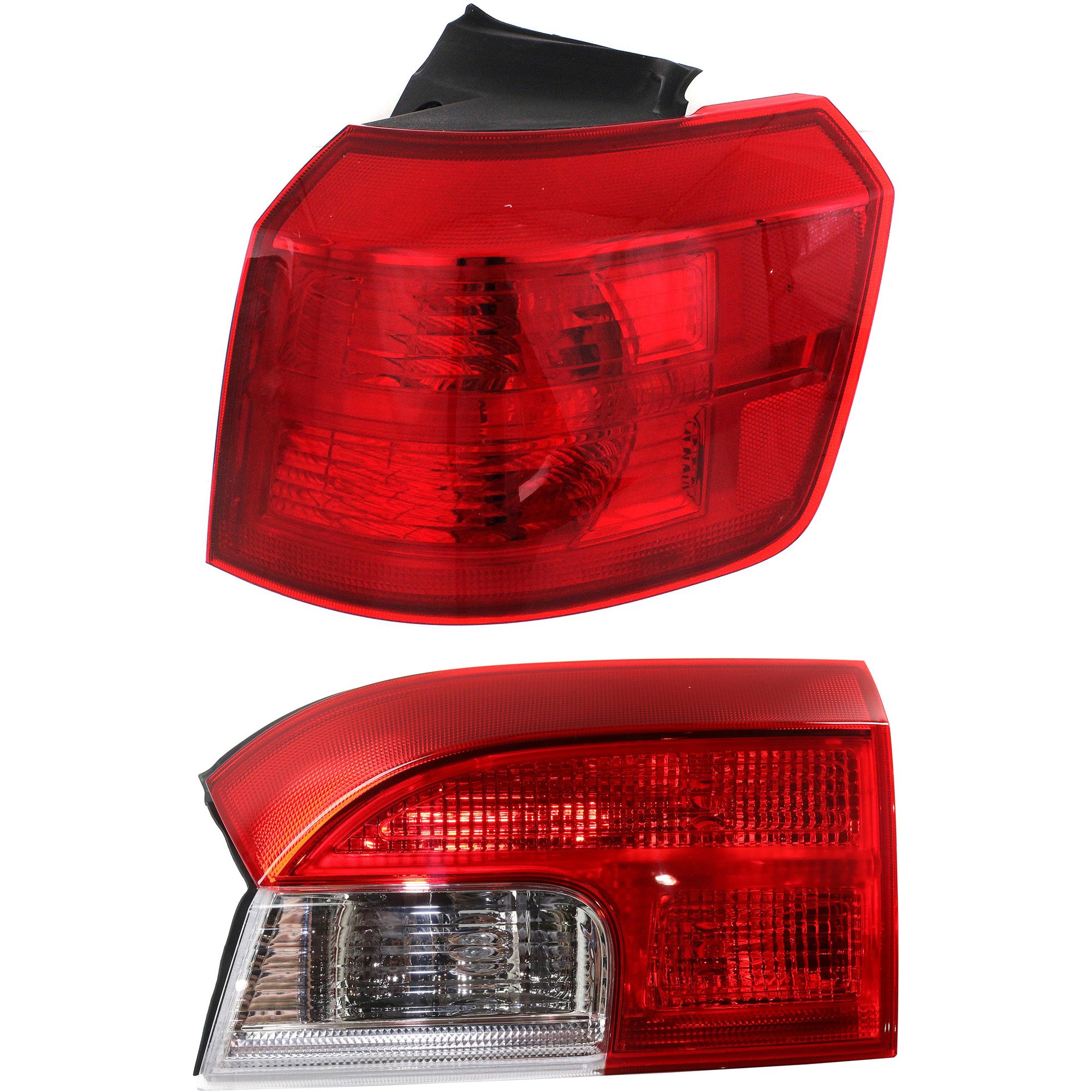 Tail Light Assembly Set for GMC Terrain 2010-2017, Right (Passenger) Side, Inner and Outer, Red Lens, Replacement