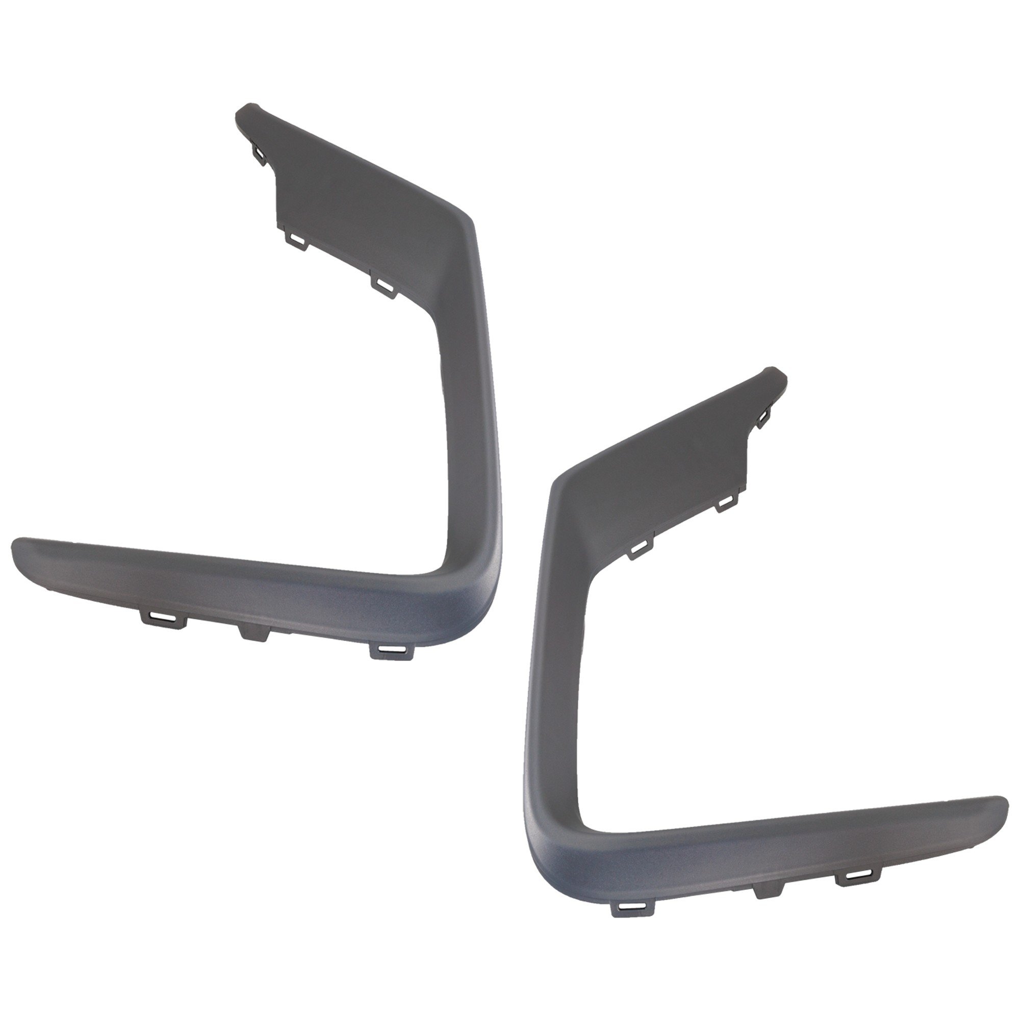 Front Bumper Molding Pair/Set for Honda CR-V 2020-2022, Right (Passenger) and Left (Driver), Outer, Gray, Compatible with EX, EX-L, LX, Special Edition, Sport, and Hybrid (2020-2021) Models - Replacement