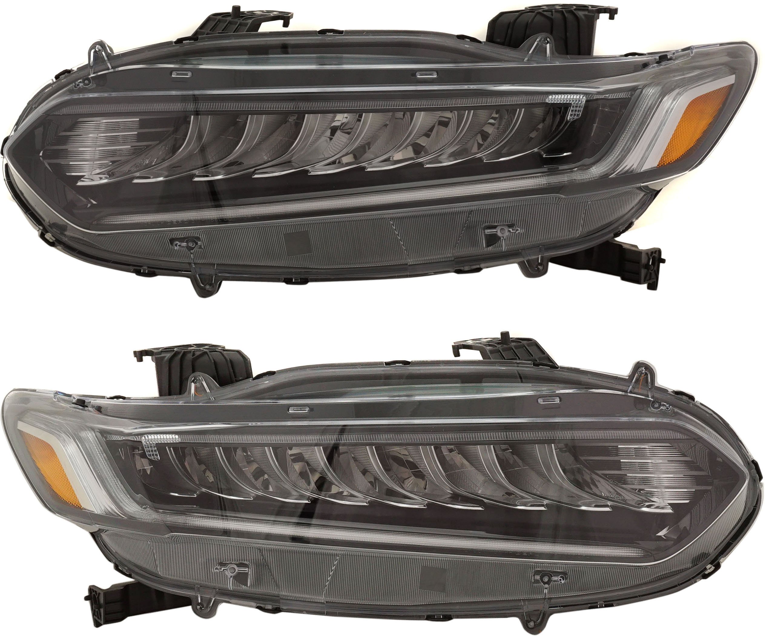 Headlight Assembly Pair/Set for Honda Accord 2018-2020, Complete Right (Passenger) and Left (Driver) LED Lights, Suitable for Touring Models, Replacement