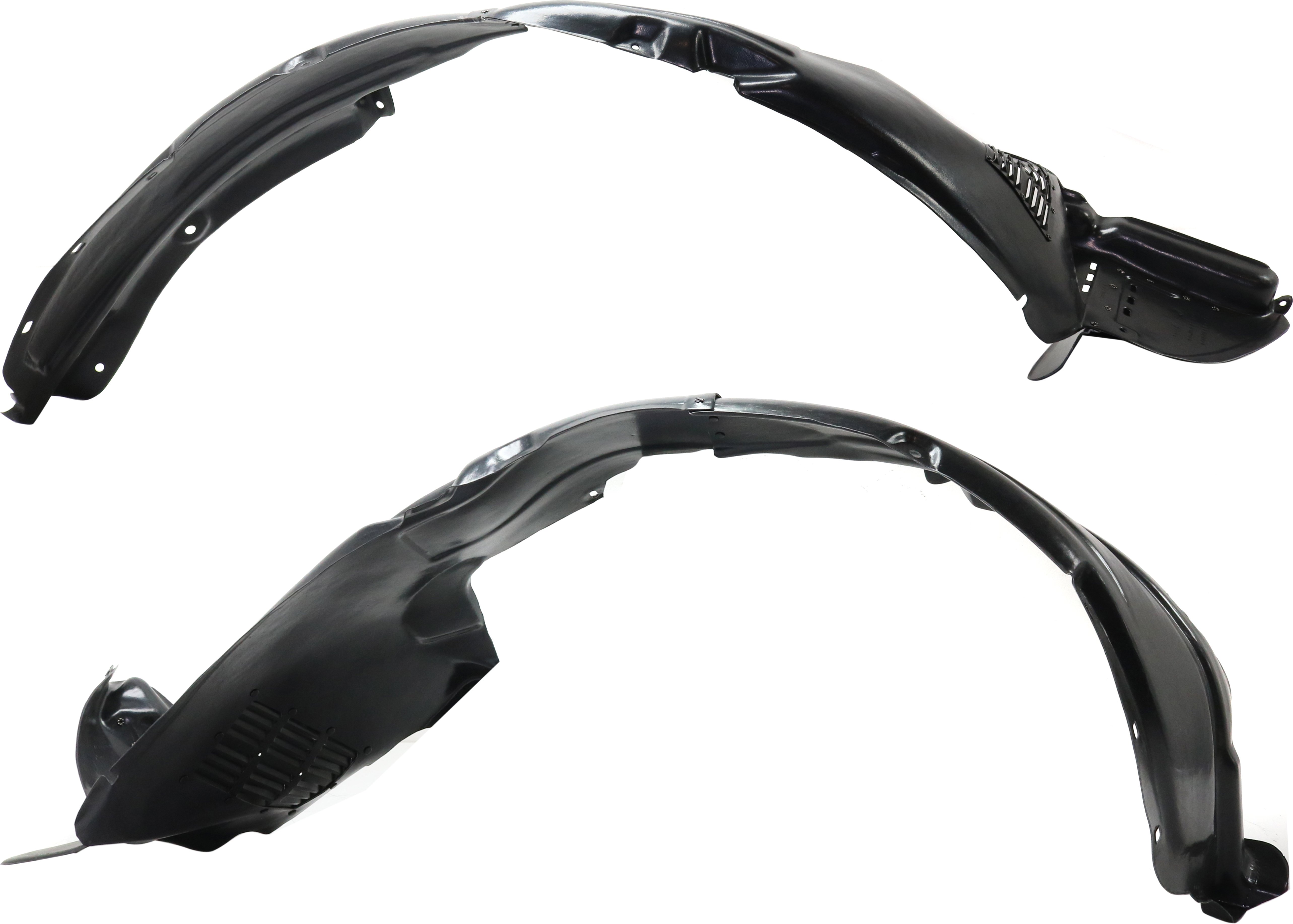 Front Fender Liner Pair/Set for Hyundai Santa Fe 2010-2012, Right (Passenger) and Left (Driver) Sides Replacement