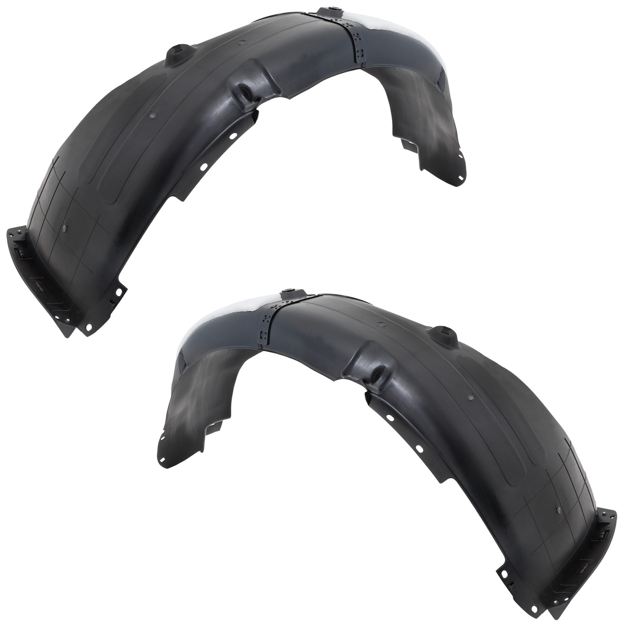 Front Fender Liner Assembly Pair/Set for Hyundai Elantra 2021-2023, Right (Passenger) and Left (Driver), with Insulation Foam, for Korea Built Vehicle - Replacement