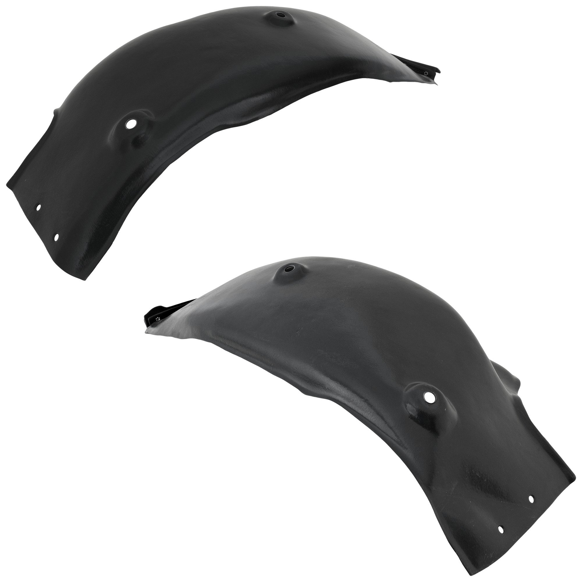 Pair/Set - Rear Fender Liner for 2017-2018 Hyundai Elantra, Right (Passenger) & Left (Driver), Polyethylene, Front Section Wheelhouse Liner, Vacuum Form, for 1.4L/2.0L Turbo Eng, Korea Built Vehicle Replacement