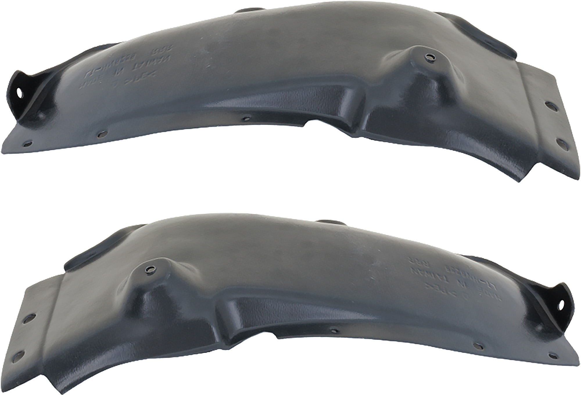Rear Fender Liner Pair/Set for Hyundai Elantra 2017-2018, Right (Passenger) and Left (Driver), Polyethylene Vacuum Form, Rear Section, Wheelhouse Liner, fits 1.4L/2.0L Turbo Engine, Korea Built Vehicle- Replacement
