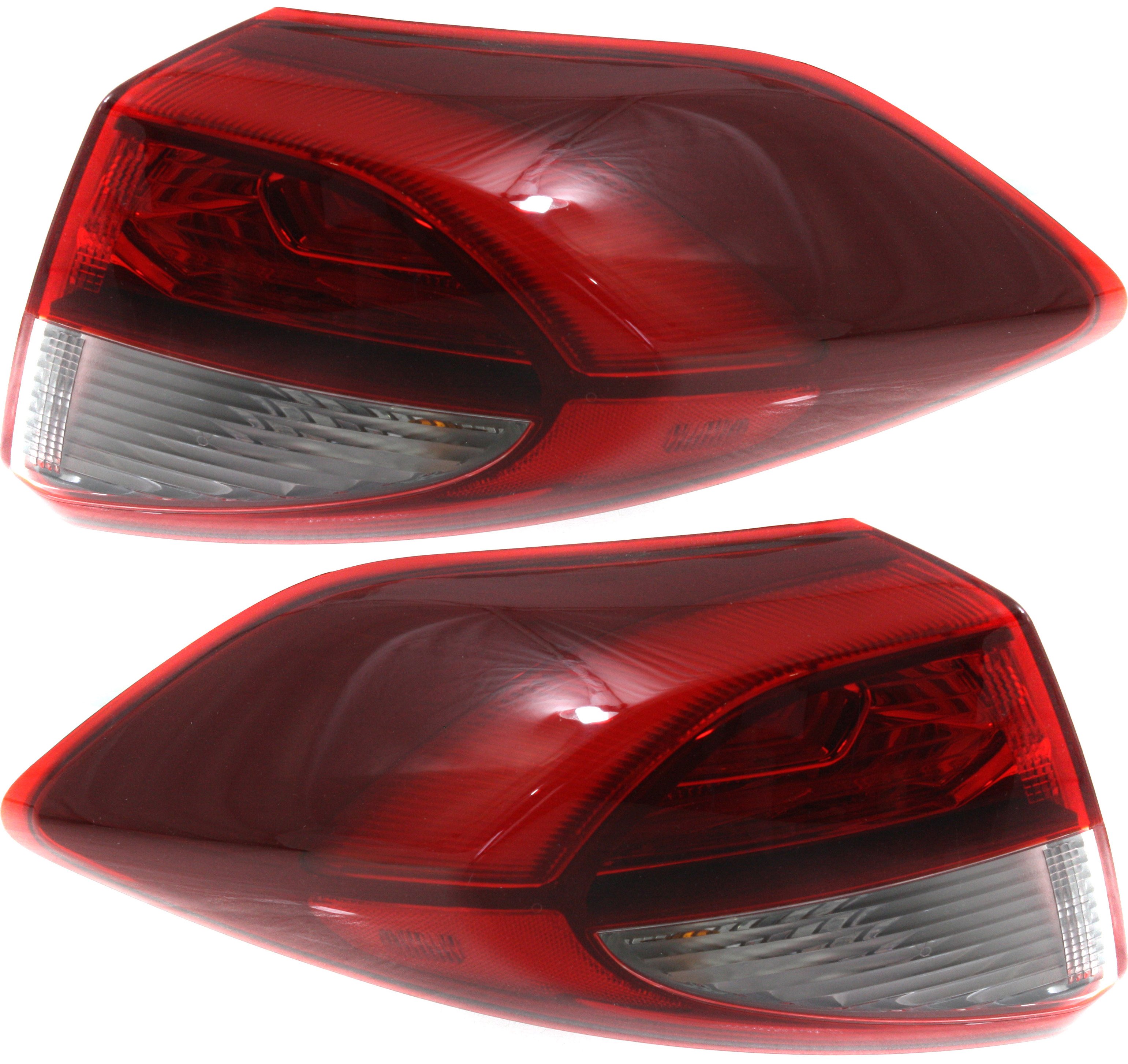 Pair/Set - Tail Light Assembly for Hyundai Tucson 2016-2018, Outer LED, Right (Passenger) and Left (Driver), Replacement Set
