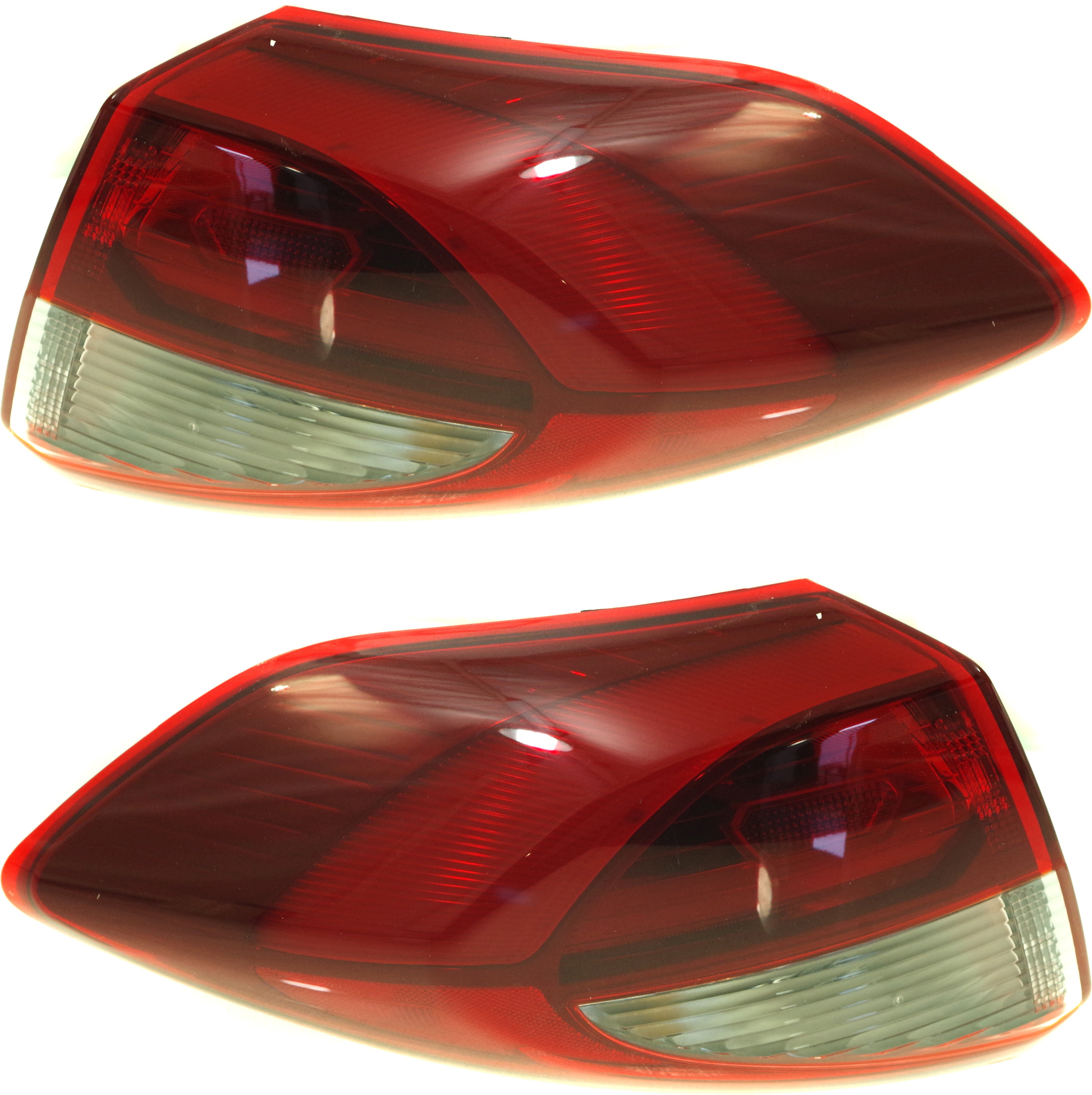 Tail Light Assembly Pair/Set for 2016-2018 Hyundai Tucson, Outer Halogen, Right (Passenger) and Left (Driver) Replacement