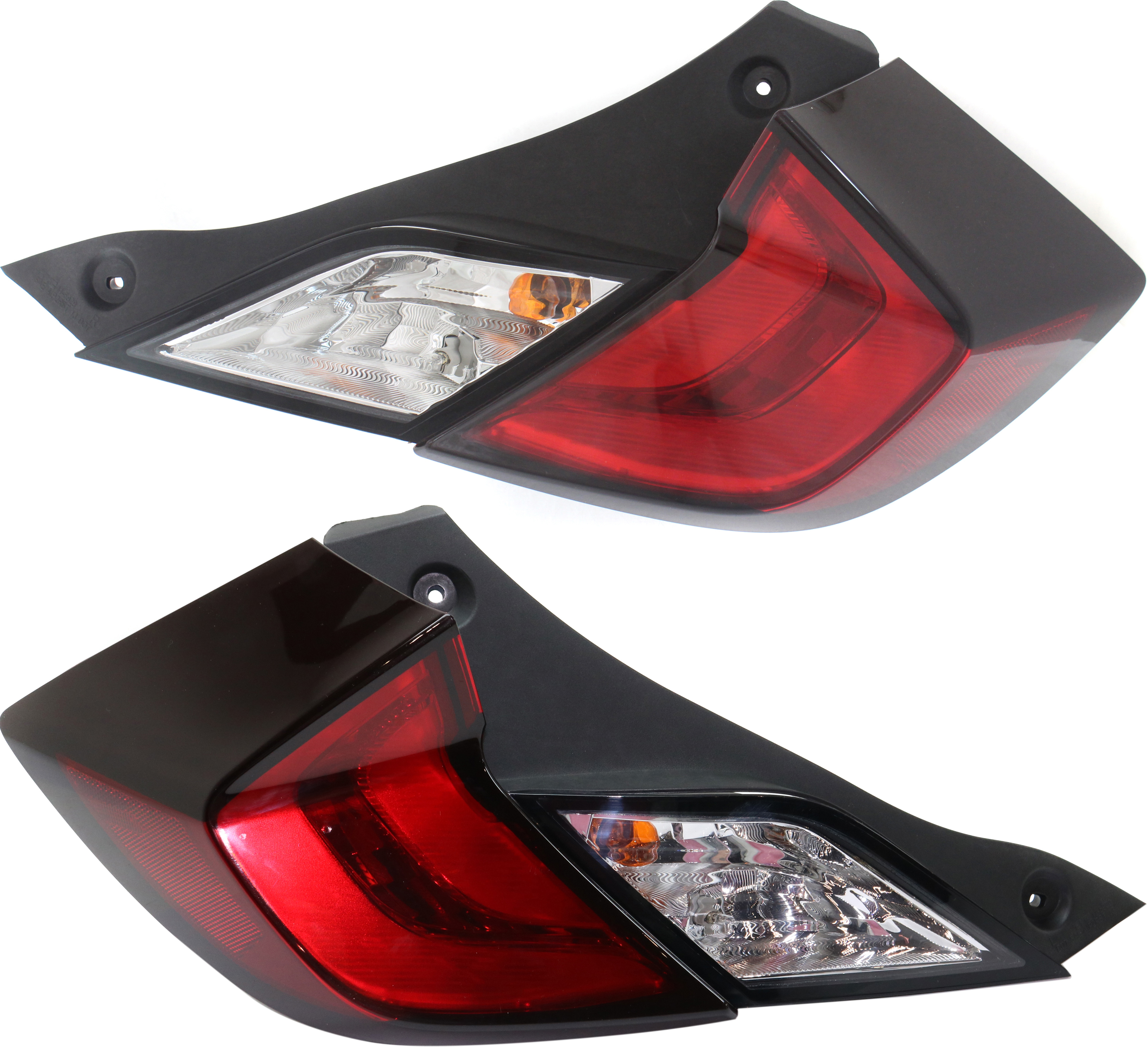 Tail Light Assembly Pair/Set for Honda Civic 2016-2020 Coupe, Right (Passenger) and Left (Driver), Replacement