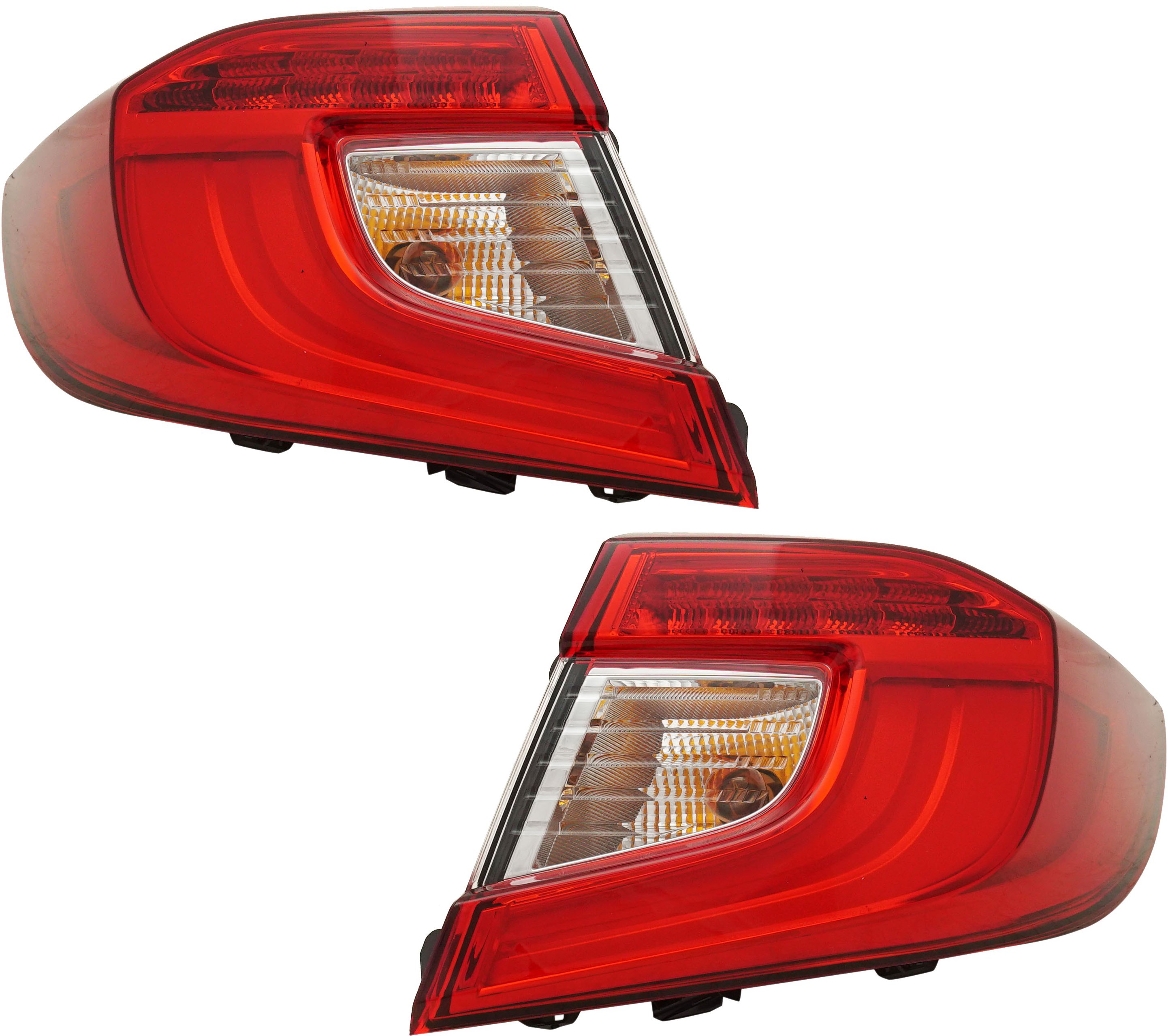 Tail Light Pair/Set for 2018-2022 Honda Accord, Outer Right (Passenger) and Left (Driver), Replacement