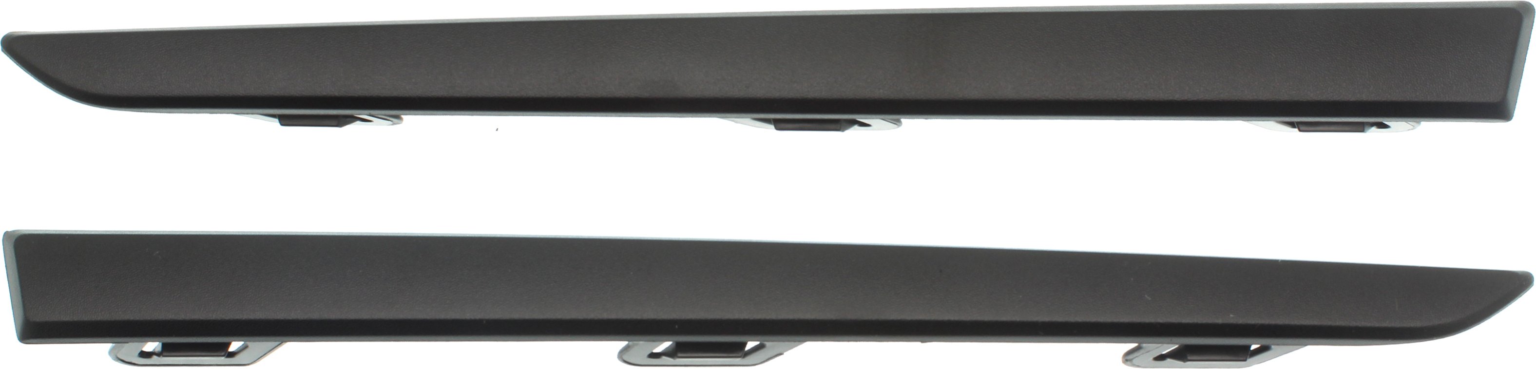 Rear Bumper Molding Pair/Set for Honda CR-V 2017-2022, Textured, Right (Passenger) and Left (Driver), Replacement
