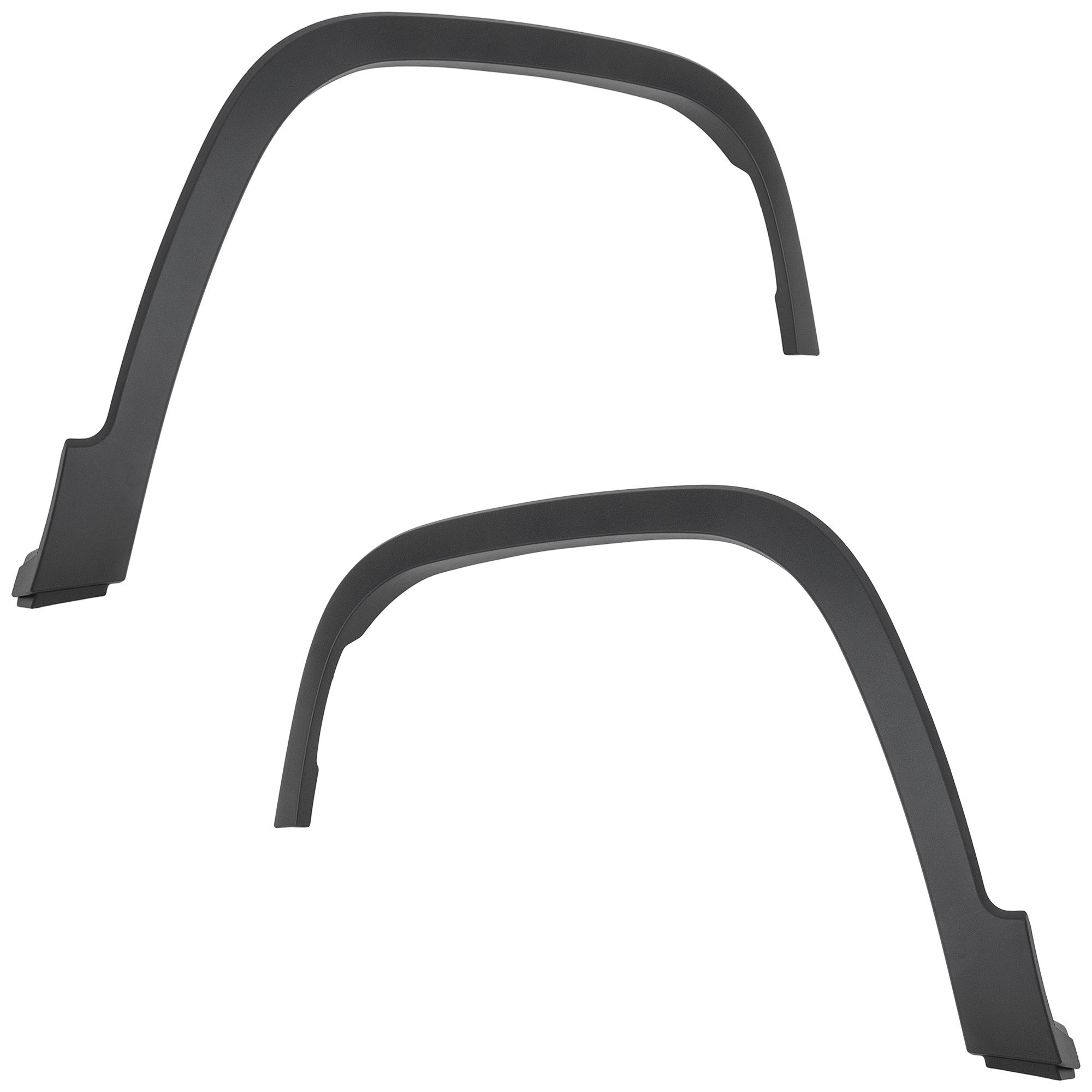 Front Wheel Opening Molding Pair/Set for 2019-2023 Jeep Cherokee Latitude, Latitude Plus, Limited, North, Overland, Sport Models, Right (Passenger) & Left (Driver), Textured Black, Replacement