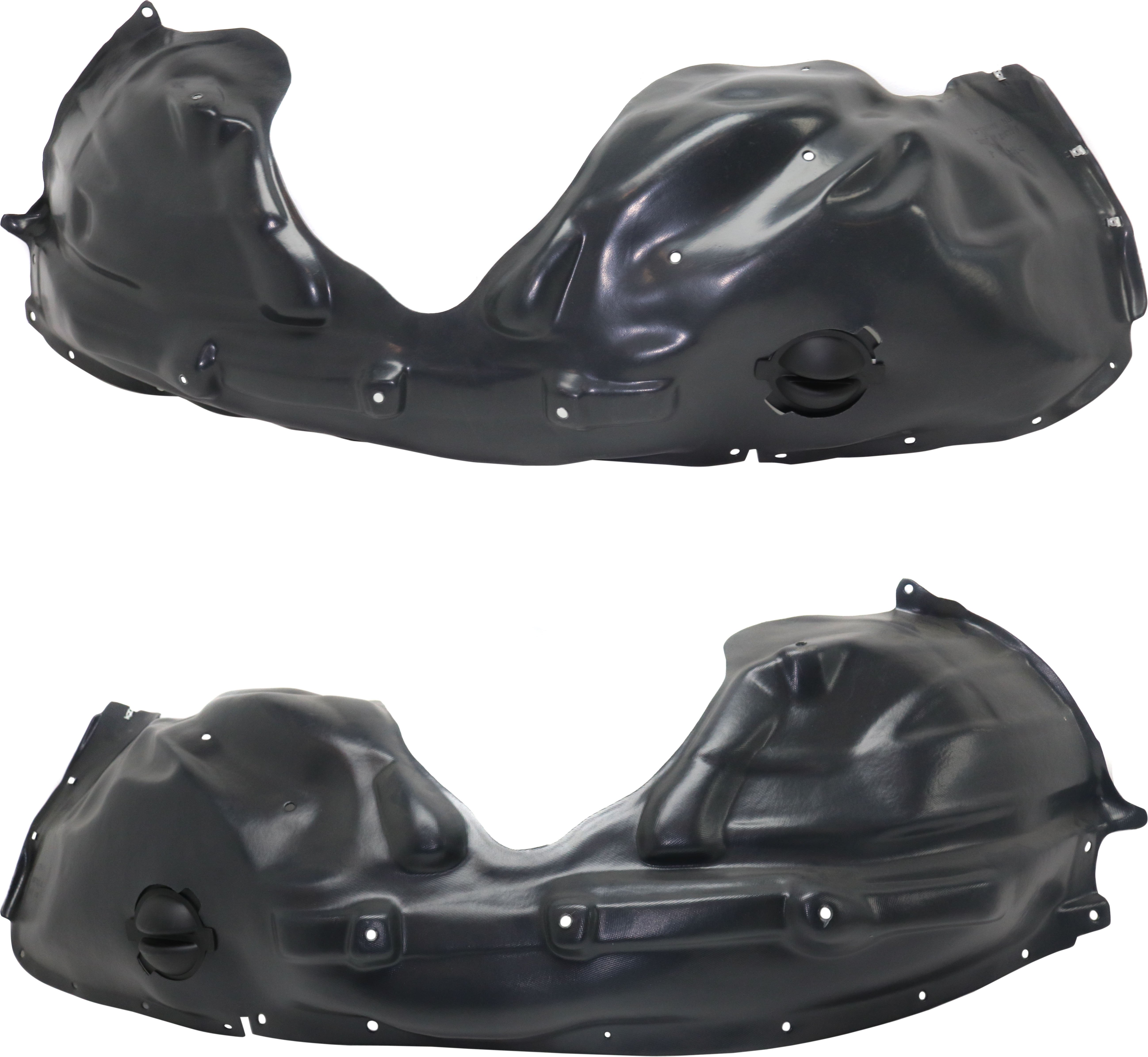 Fender Liner Pair/Set for 2012-2013 Jeep Grand Cherokee SRT-8 Model, Front, Right (Passenger) and Left (Driver), Replacement